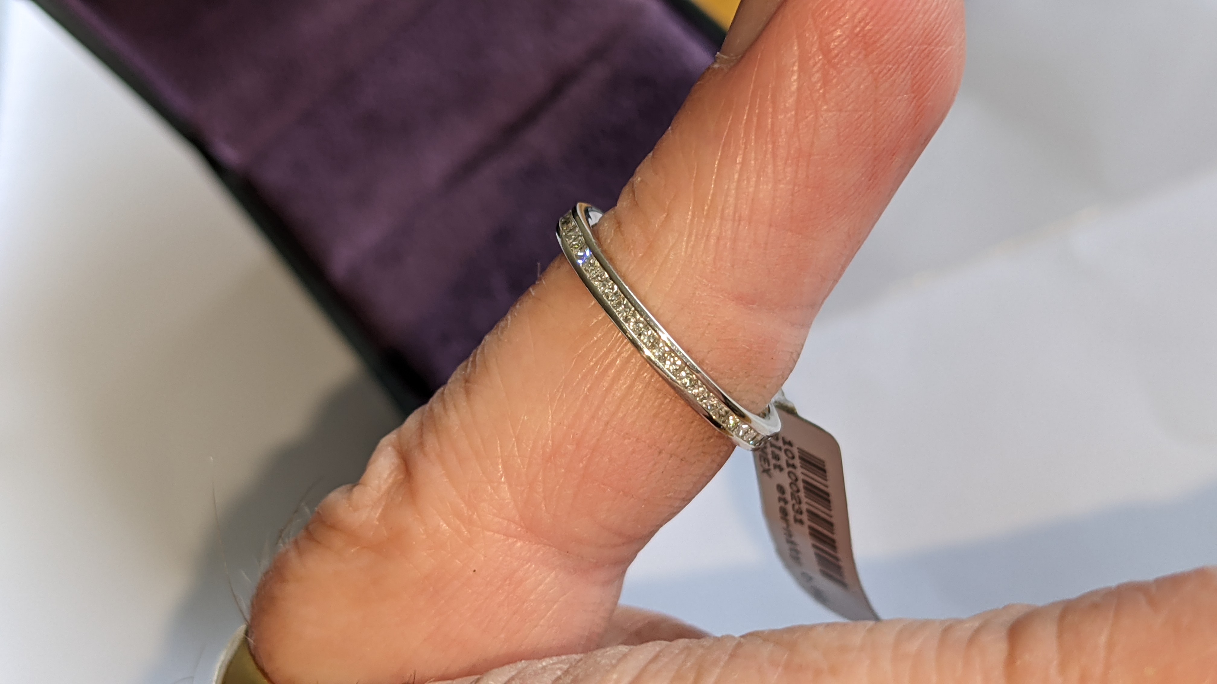 Eternity ring in Platinum 950 with 0.62ct of diamonds. RRP £2,097 - Image 12 of 14