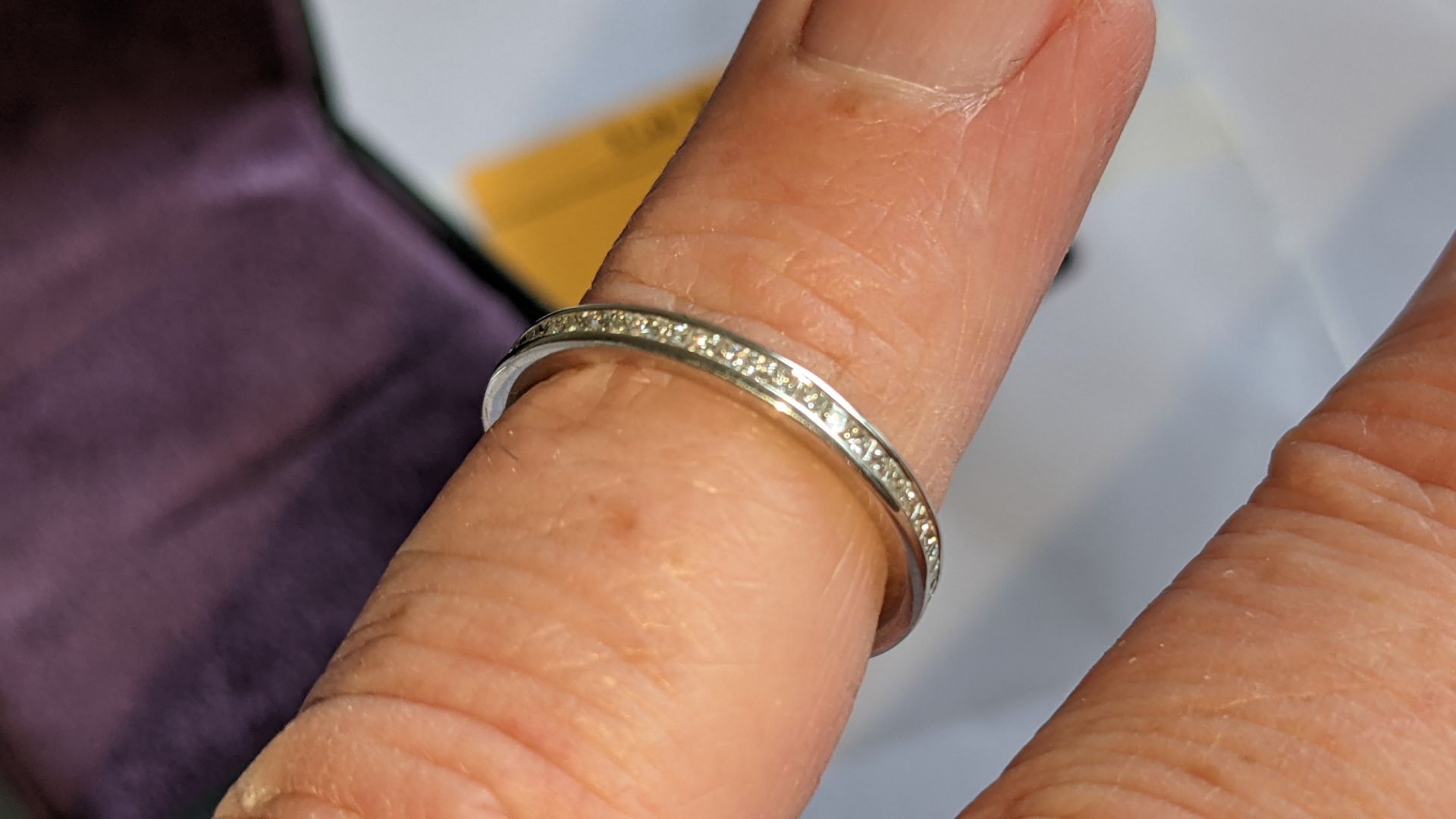 Eternity ring in Platinum 950 with 0.62ct of diamonds. RRP £2,097 - Image 10 of 14