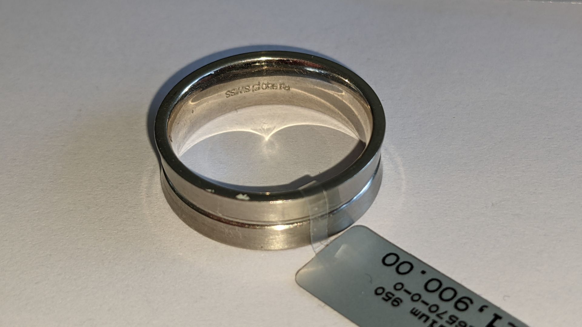 Palladium 950 7mm concave ring. RRP £1,900 - Image 7 of 16