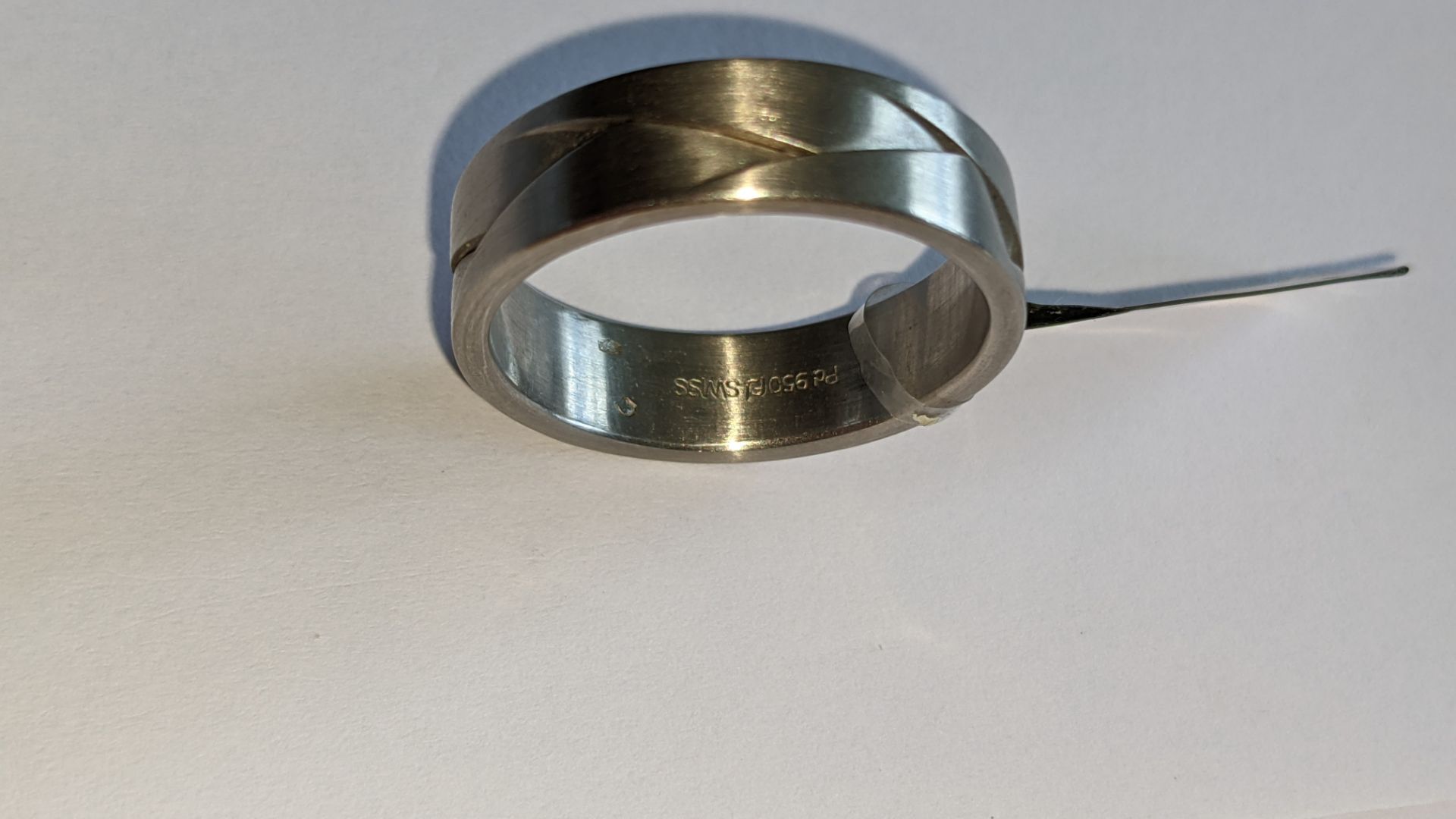 Palladium 950 6mm woven ring. RRP £925 - Image 8 of 14