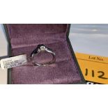 Platinum 950 & diamond ring with 0.275ct F/VS stone RRP £2,113