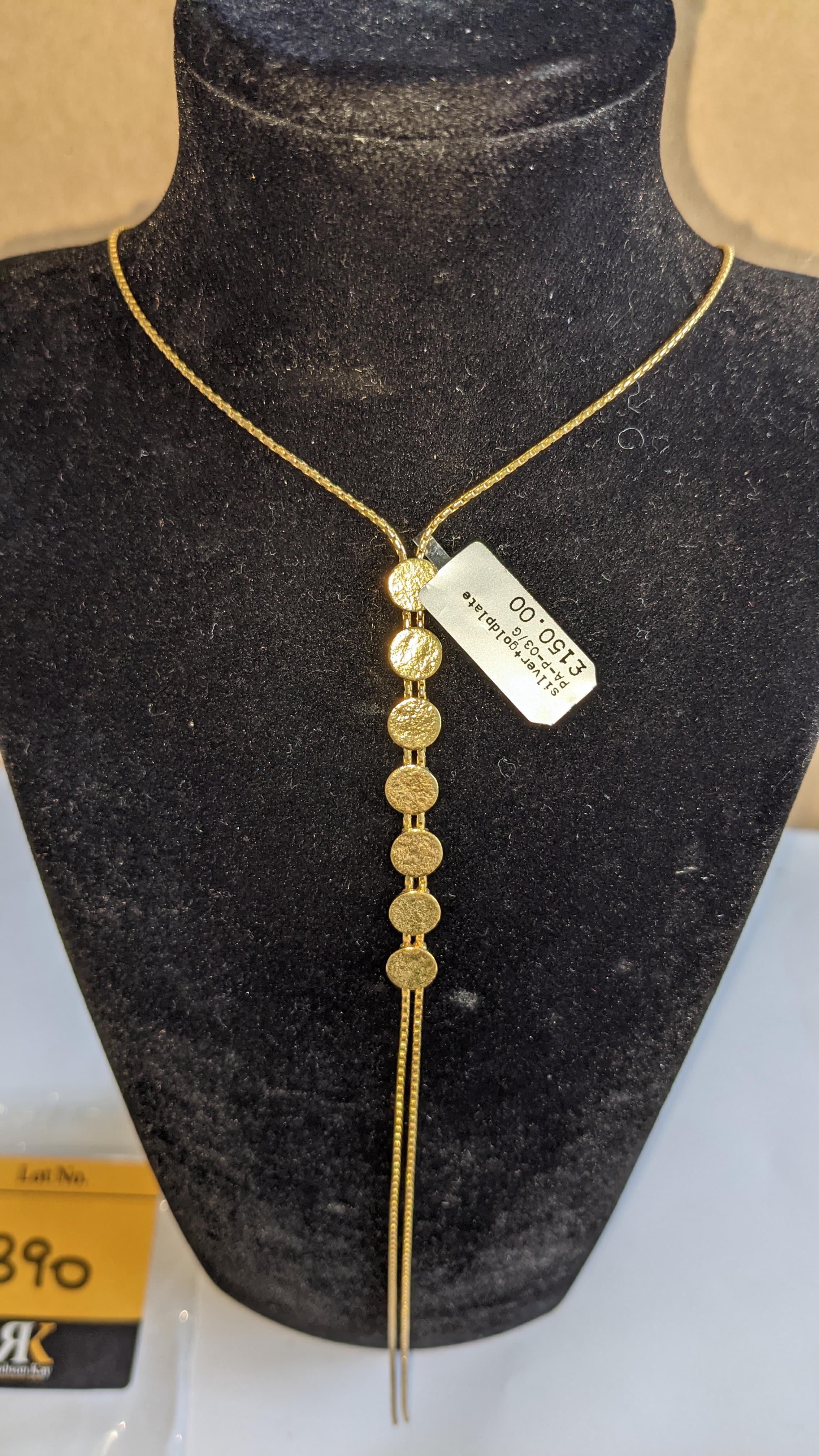 3 off assorted silver necklaces, some with gold plate, with RRPs from £150 to £165 each, combined RR - Image 11 of 14