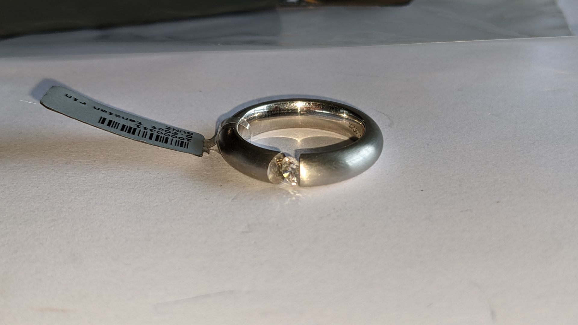 Platinum 950 & diamond ring with 0.20ct tension mounted stone RRP £4,743 - Image 9 of 18