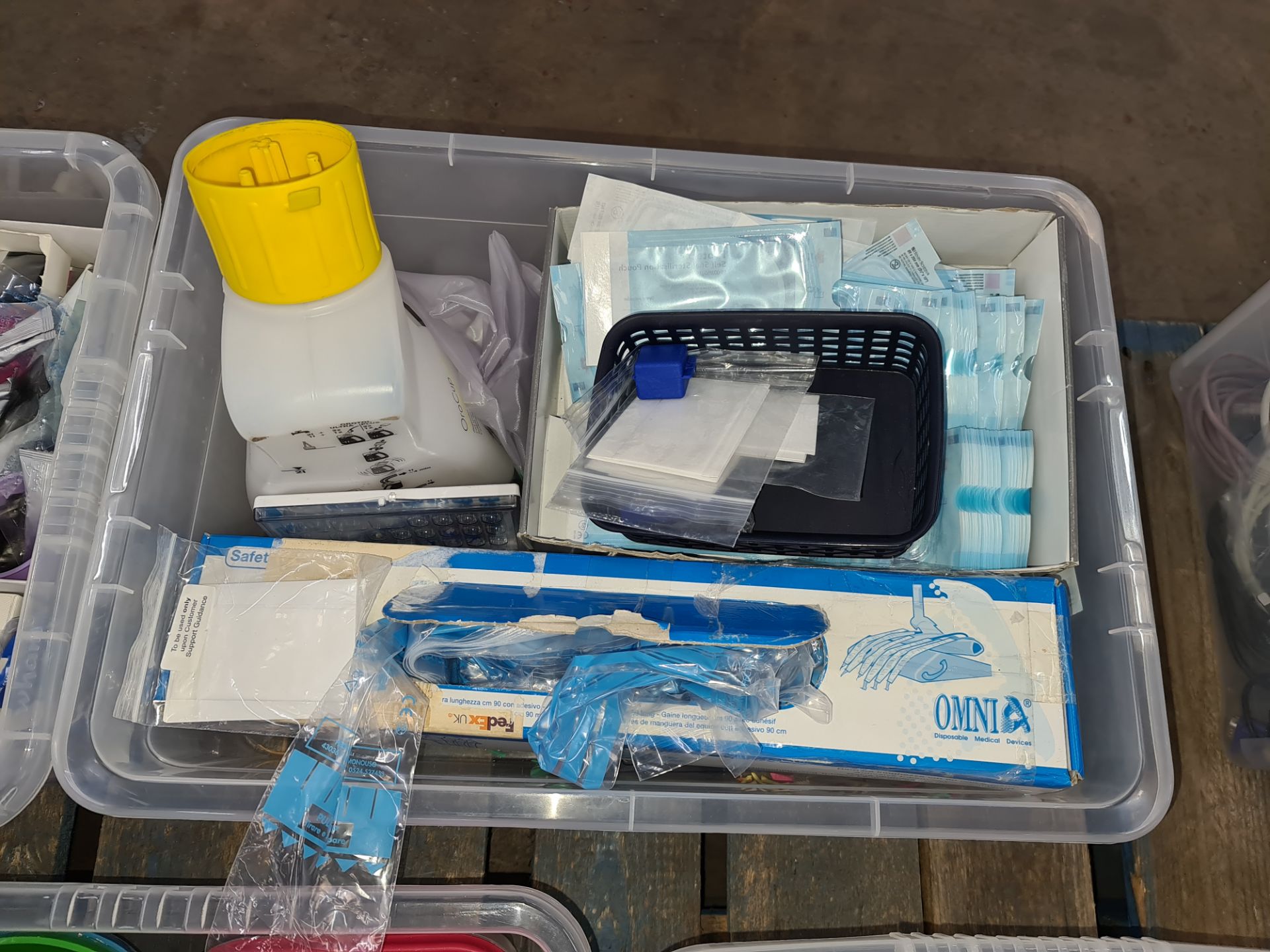 The contents of 5 large crates of assorted items including hygiene dental consumable bags - Image 5 of 6