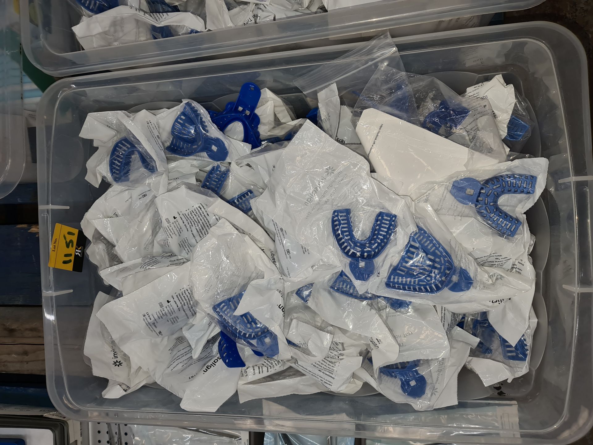 The contents of 4 large crates of Invisalign impression trays, Cybertech aspirator tubes & more - Image 2 of 5