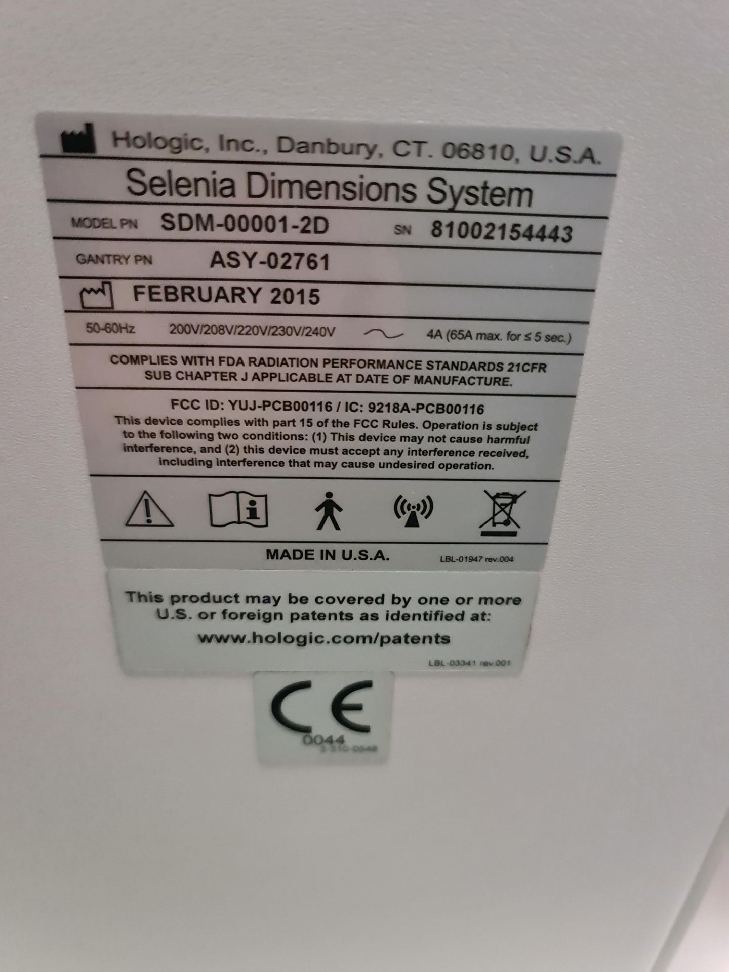 Selenia Dimensions Mammography System (2D/3D) including Securview-DX 400 and mammography chair - Image 22 of 64