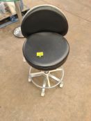 Murray multi-adjustable dental stool with circular footrest