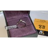 Platinum 950 & diamond ring with 0.255ct F/VVS. RRP £3,113