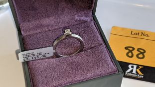 Platinum 950 & diamond ring with 0.255ct F/VVS. RRP £3,113