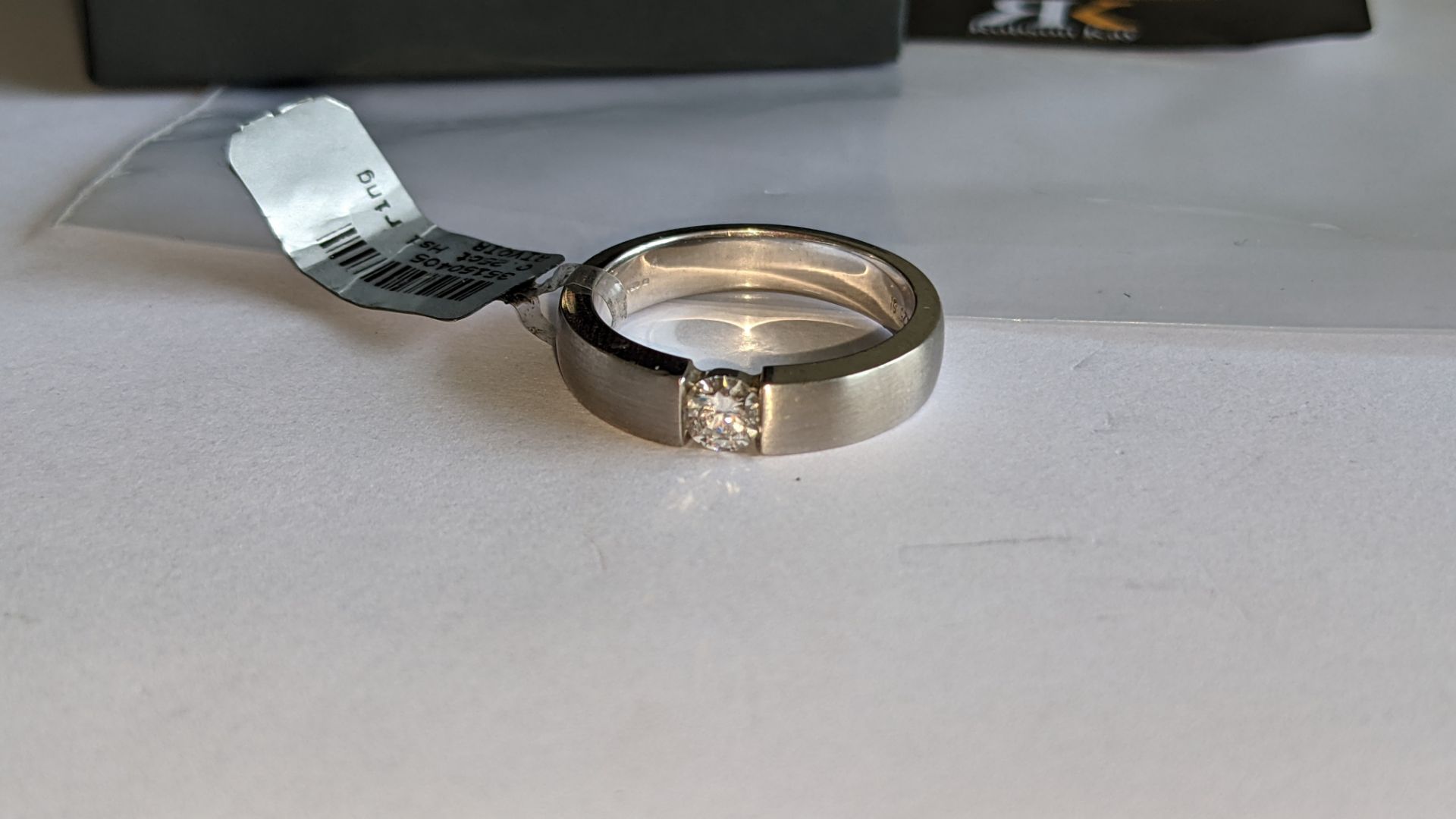 18ct white gold & diamond ring with 0.25ct H/Si diamond RRP £1,560 - Image 7 of 15