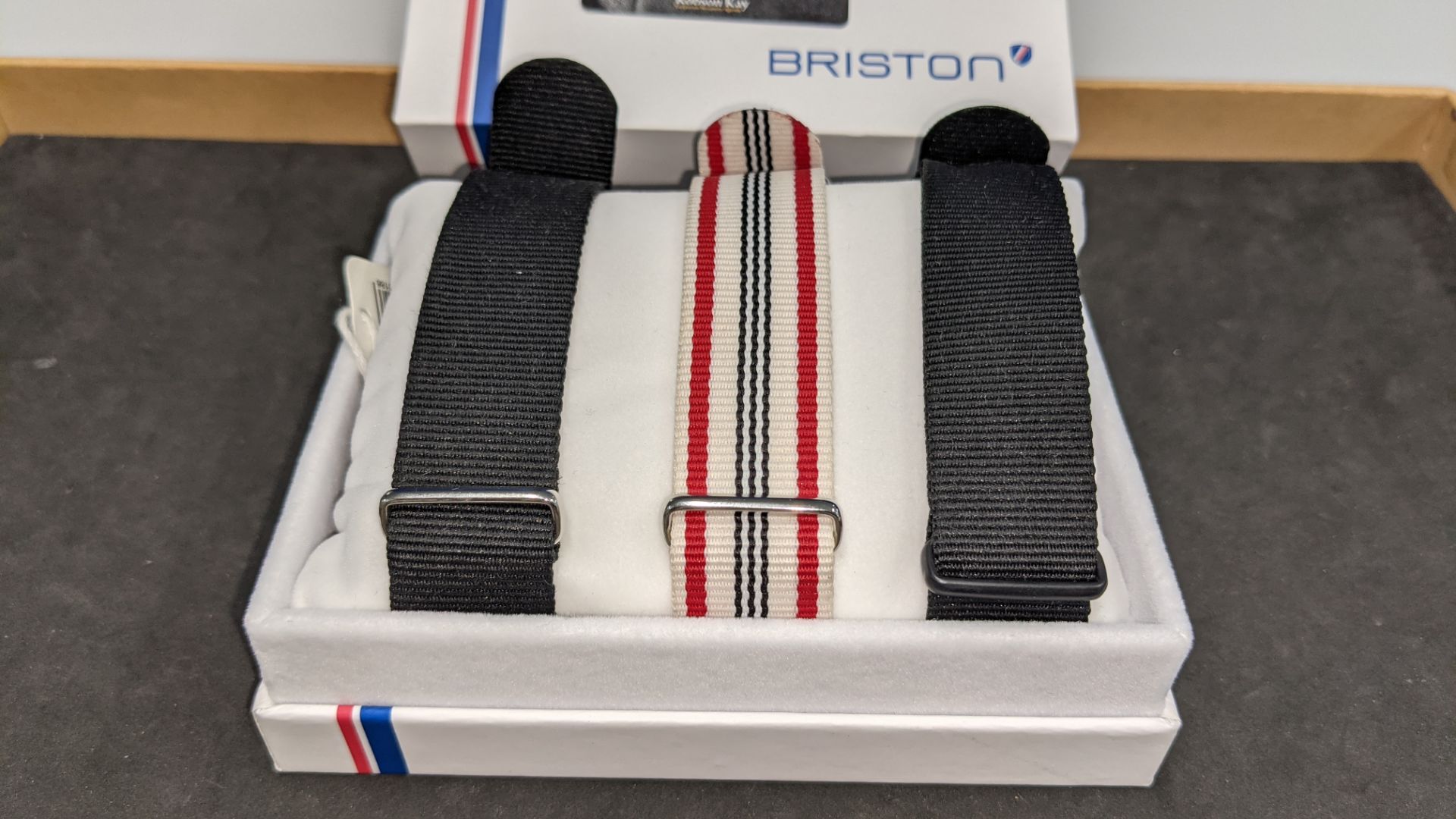 3 assorted Briston OEM replacement "NATO" watchstraps. Retail price appears to be £25 per strap. One - Image 3 of 10