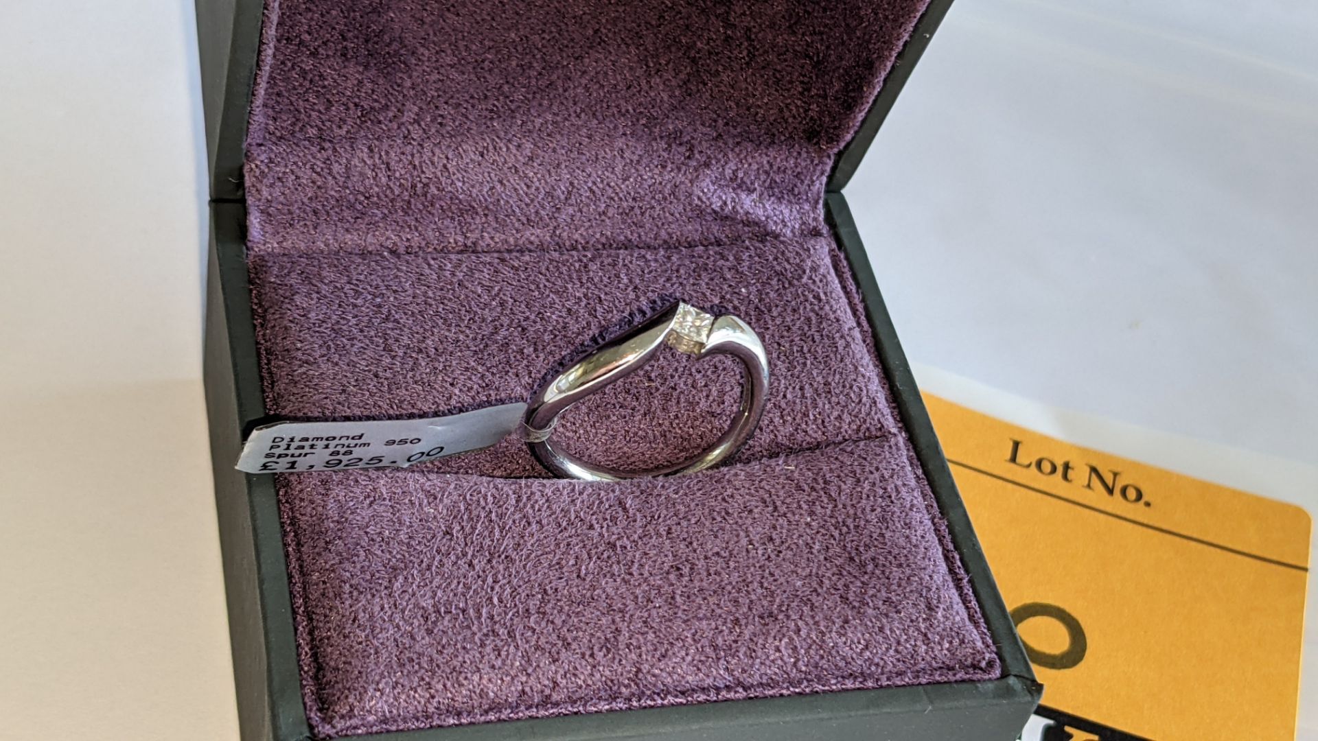 Platinum 950 & diamond ring with 0.17ct D/IF diamond. RRP £1,925 - Image 5 of 15