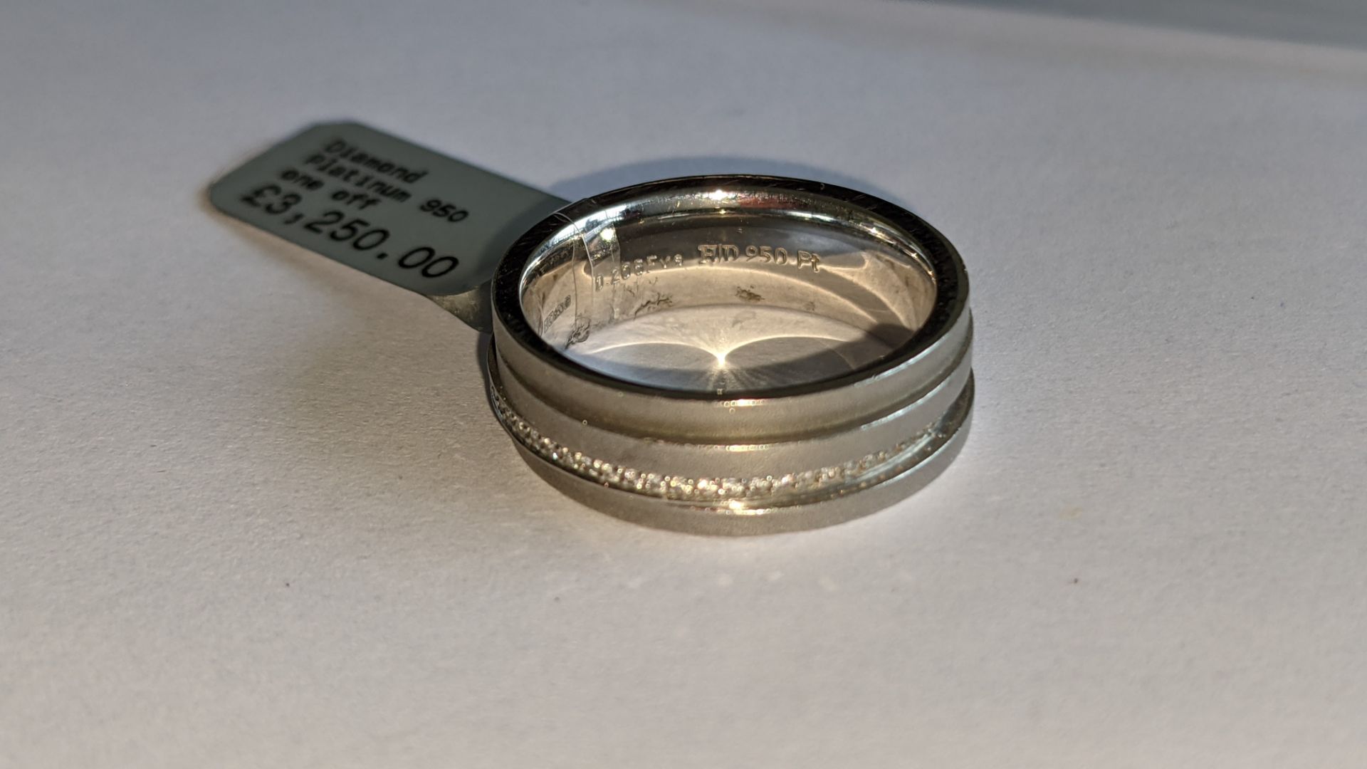 Platinum 950 ring with diamonds set all the way round RRP £3,250 - Image 3 of 15