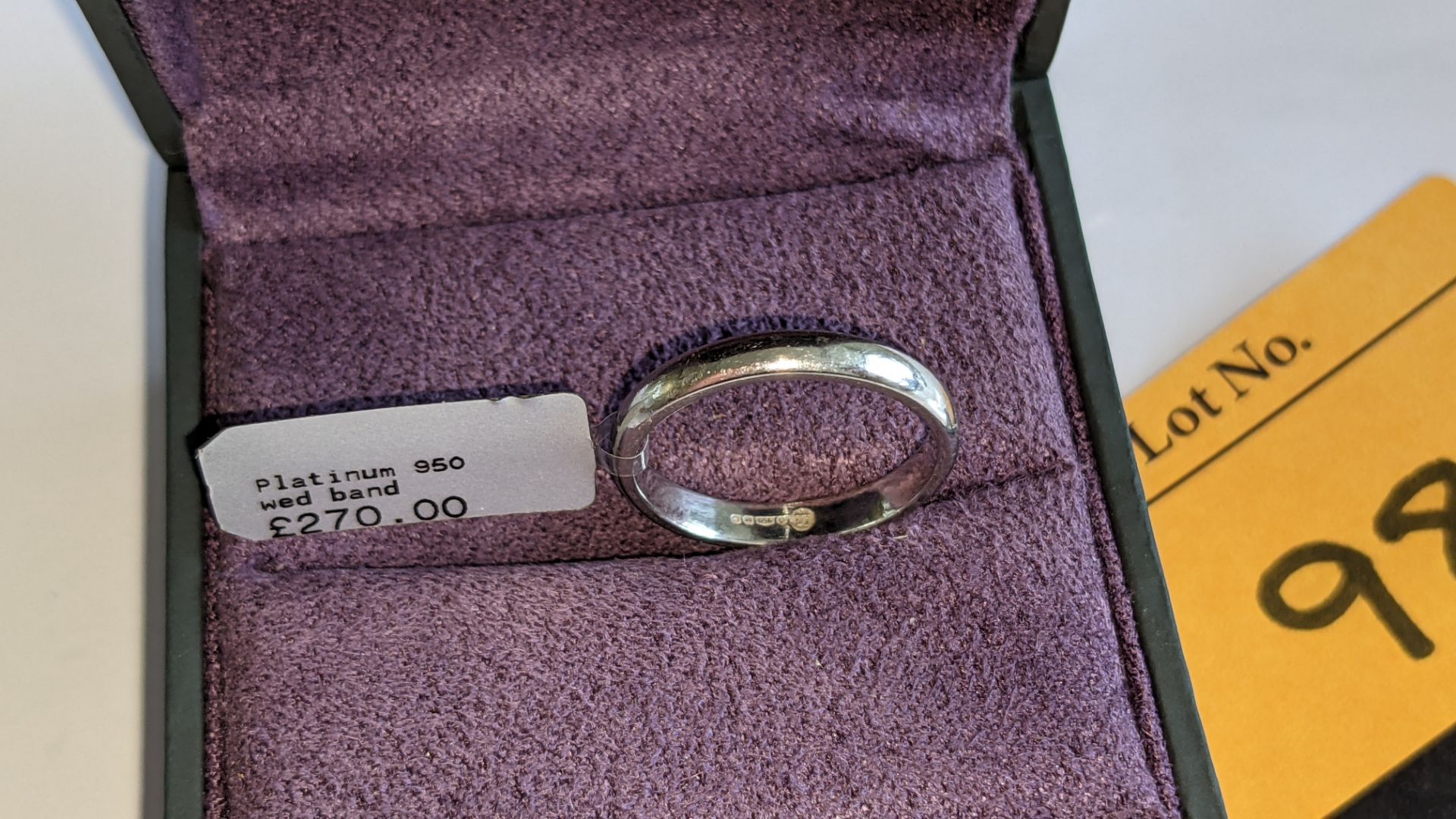 Platinum 950 wedding band RRP £270 - Image 3 of 13