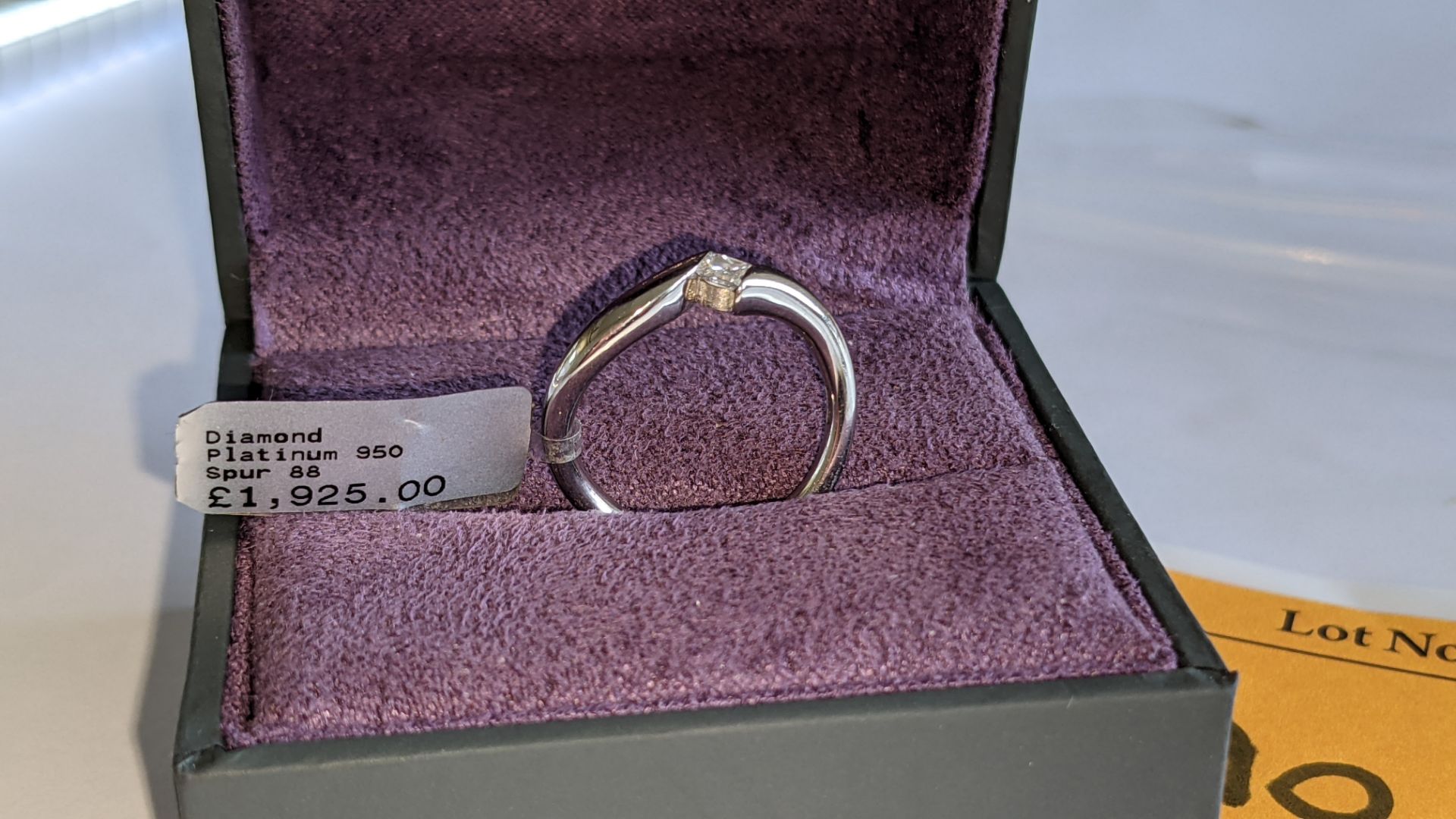 Platinum 950 & diamond ring with 0.17ct D/IF diamond. RRP £1,925 - Image 4 of 15