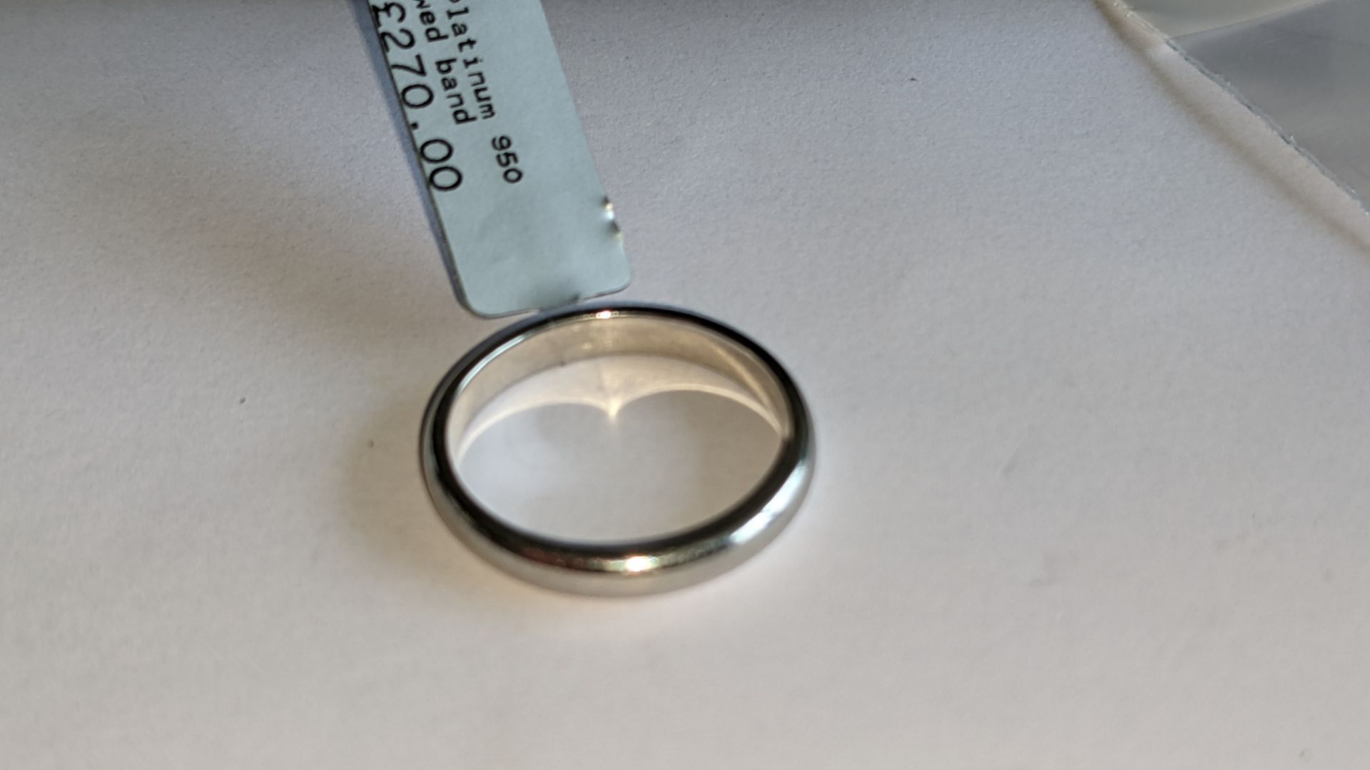 Platinum 950 wedding band RRP £270 - Image 6 of 13