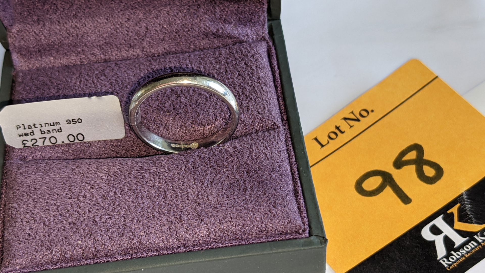 Platinum 950 wedding band RRP £270 - Image 2 of 13