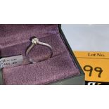 18ct white gold ring with 0.50ct G/Si diamond RRP £2,454