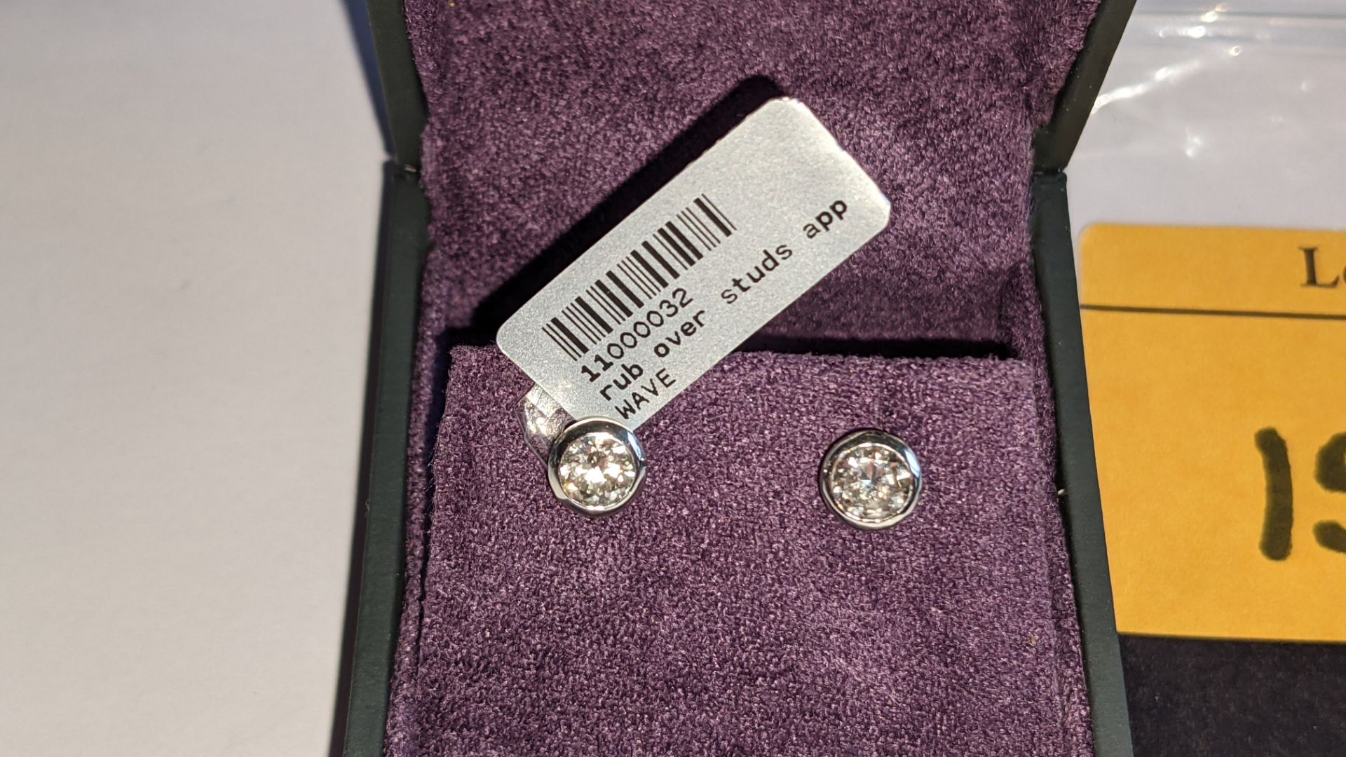 Pair of Platinum 950 & diamond earrings with total ctw of approx. 0.70ct RRP £3,659 - Image 10 of 10