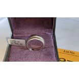 Platinum 950 ring with diamonds set all the way round RRP £3,250