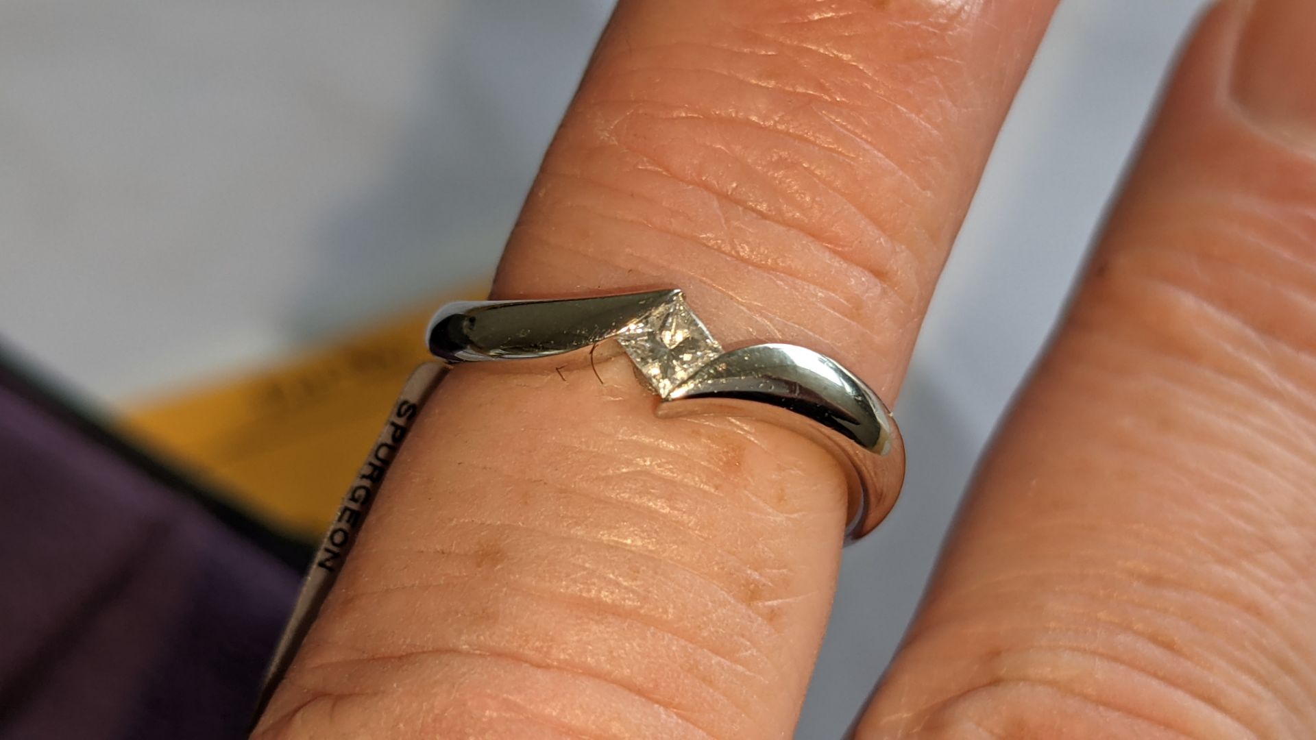 Platinum 950 & diamond ring with 0.17ct D/IF diamond. RRP £1,925 - Image 14 of 15