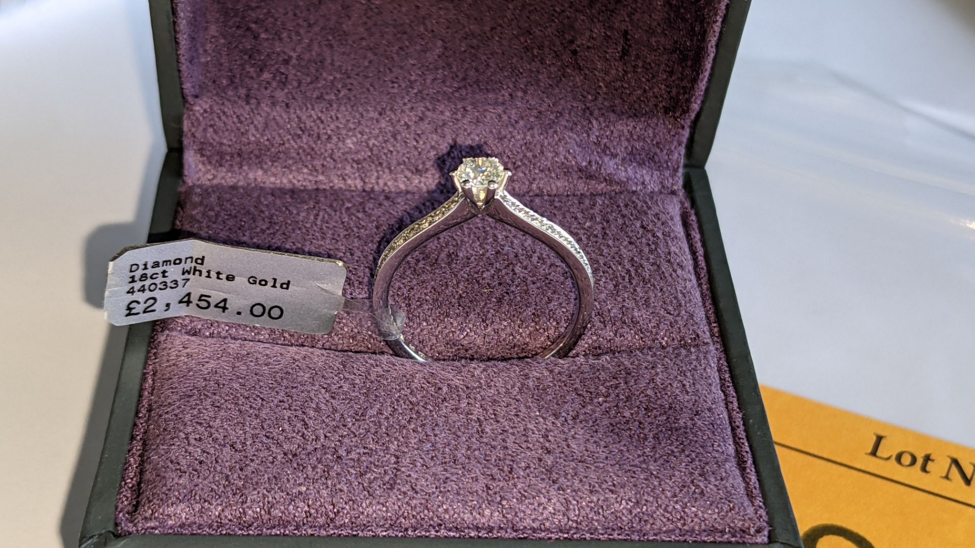 18ct white gold ring with 0.50ct G/Si diamond RRP £2,454 - Image 6 of 14
