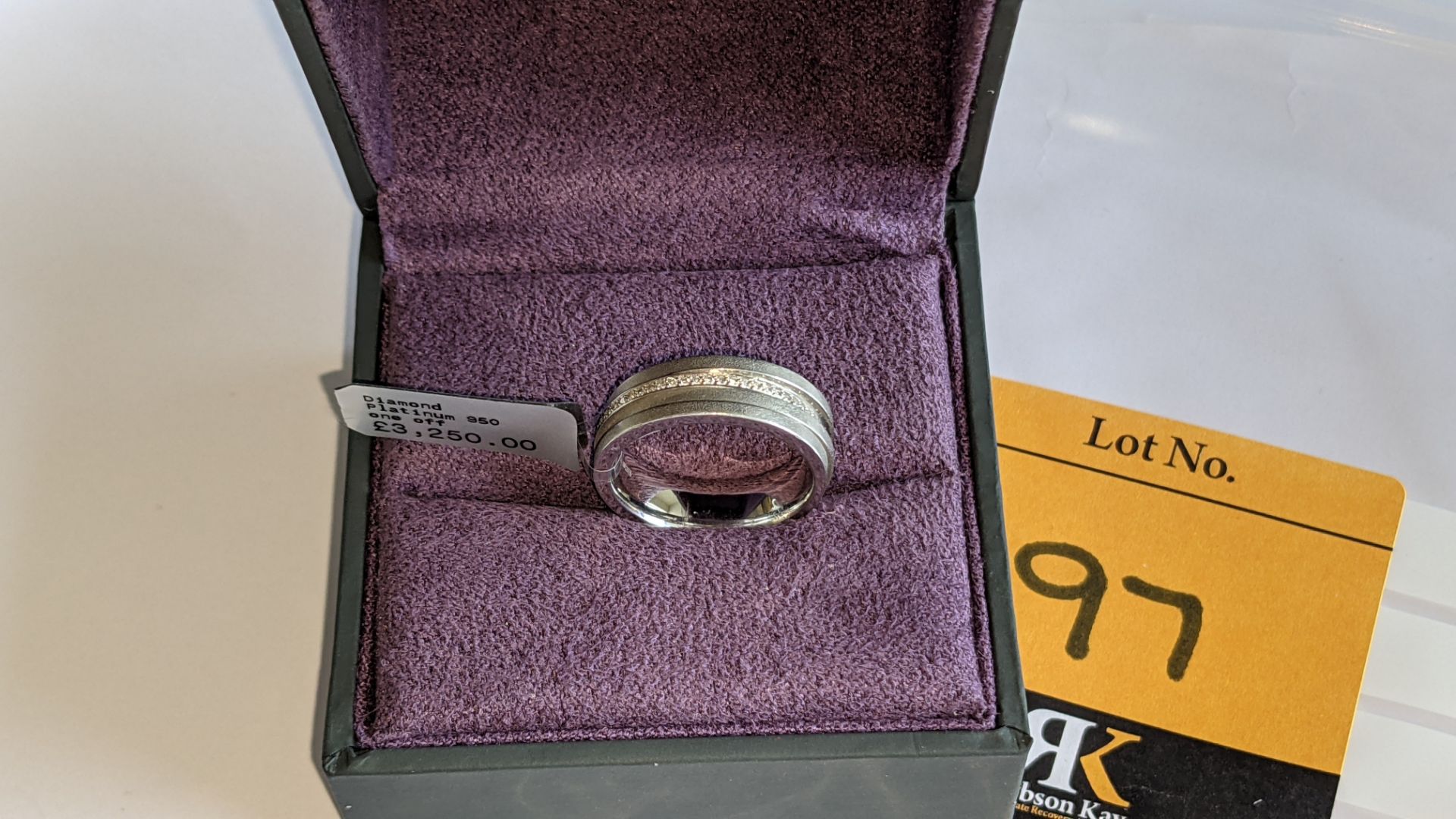 Platinum 950 ring with diamonds set all the way round RRP £3,250 - Image 2 of 15