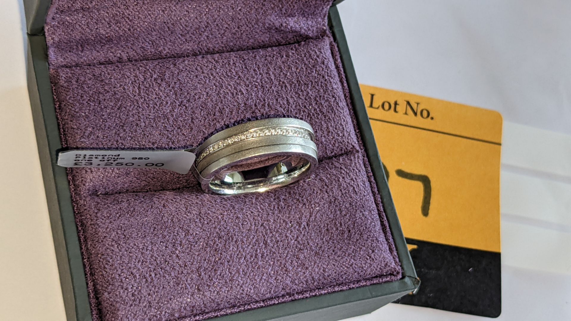 Platinum 950 ring with diamonds set all the way round RRP £3,250 - Image 15 of 15