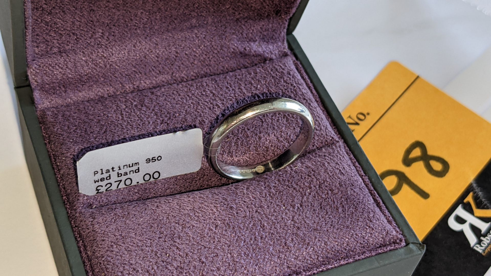 Platinum 950 wedding band RRP £270 - Image 4 of 13