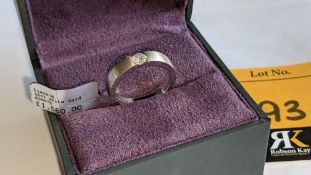18ct white gold & diamond ring with 0.25ct H/Si diamond RRP £1,560