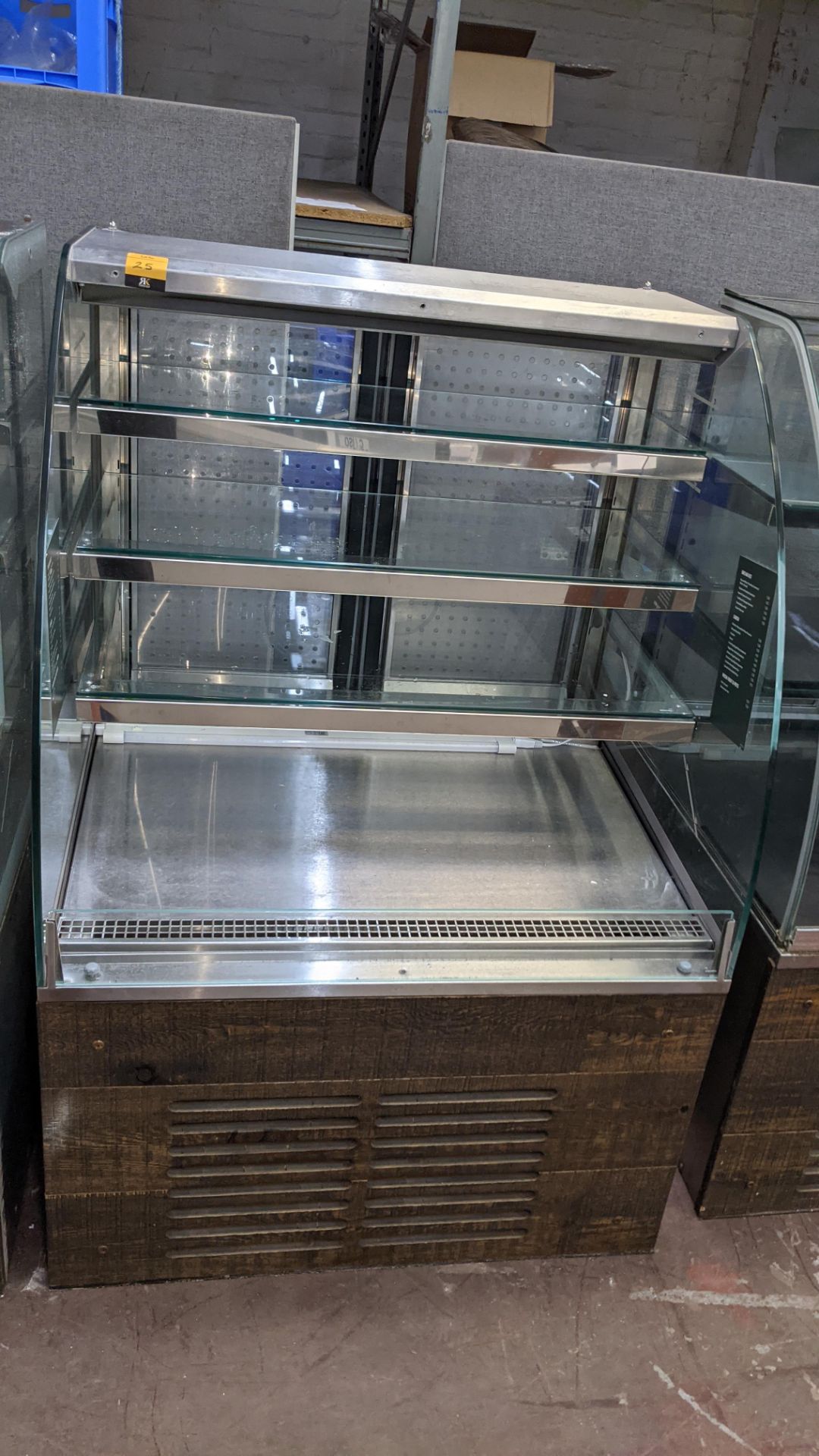 Stainless steel & glass open front refrigerated display unit - Image 5 of 12