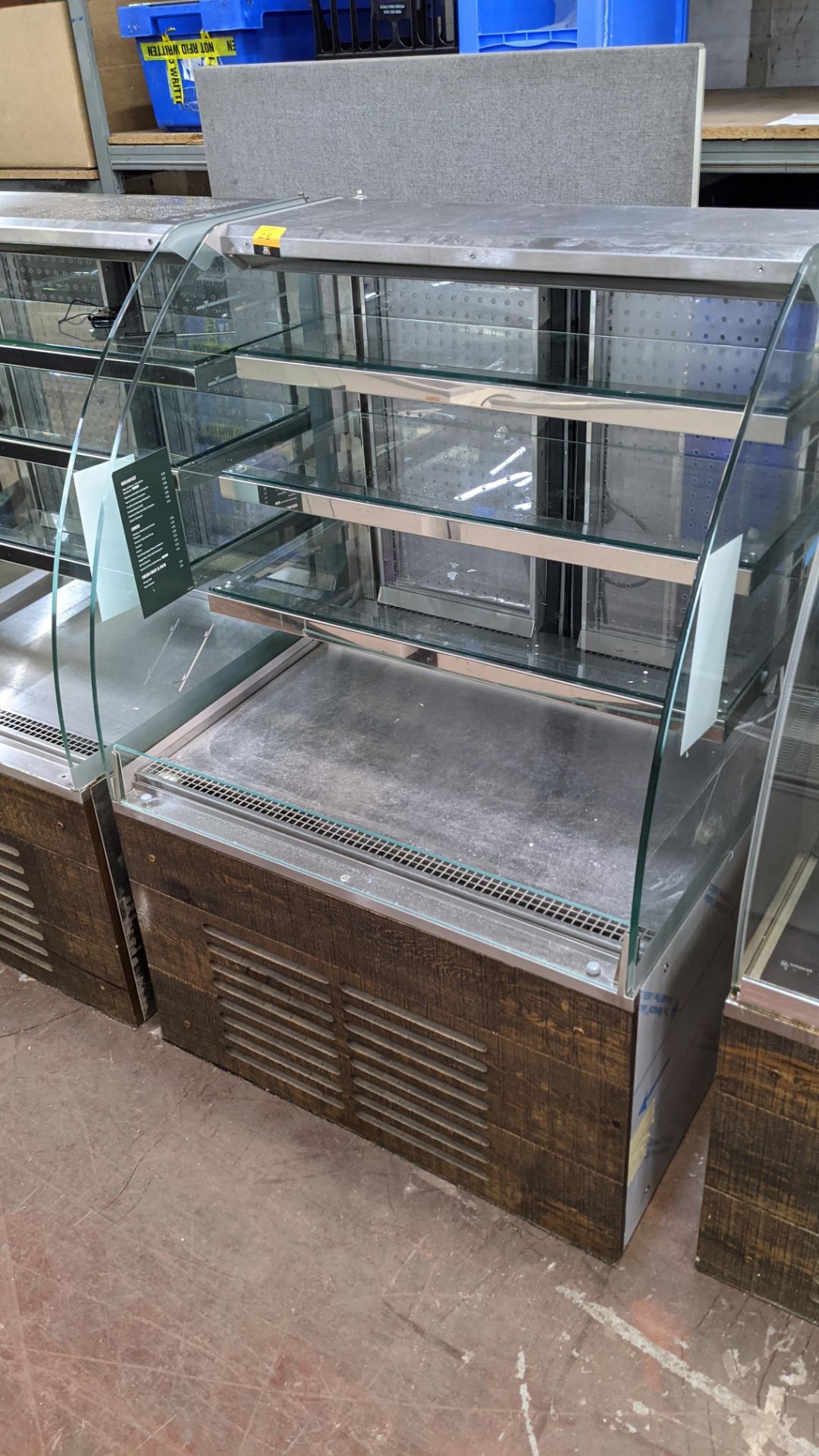 Stainless steel & glass open front refrigerated display unit - Image 4 of 12
