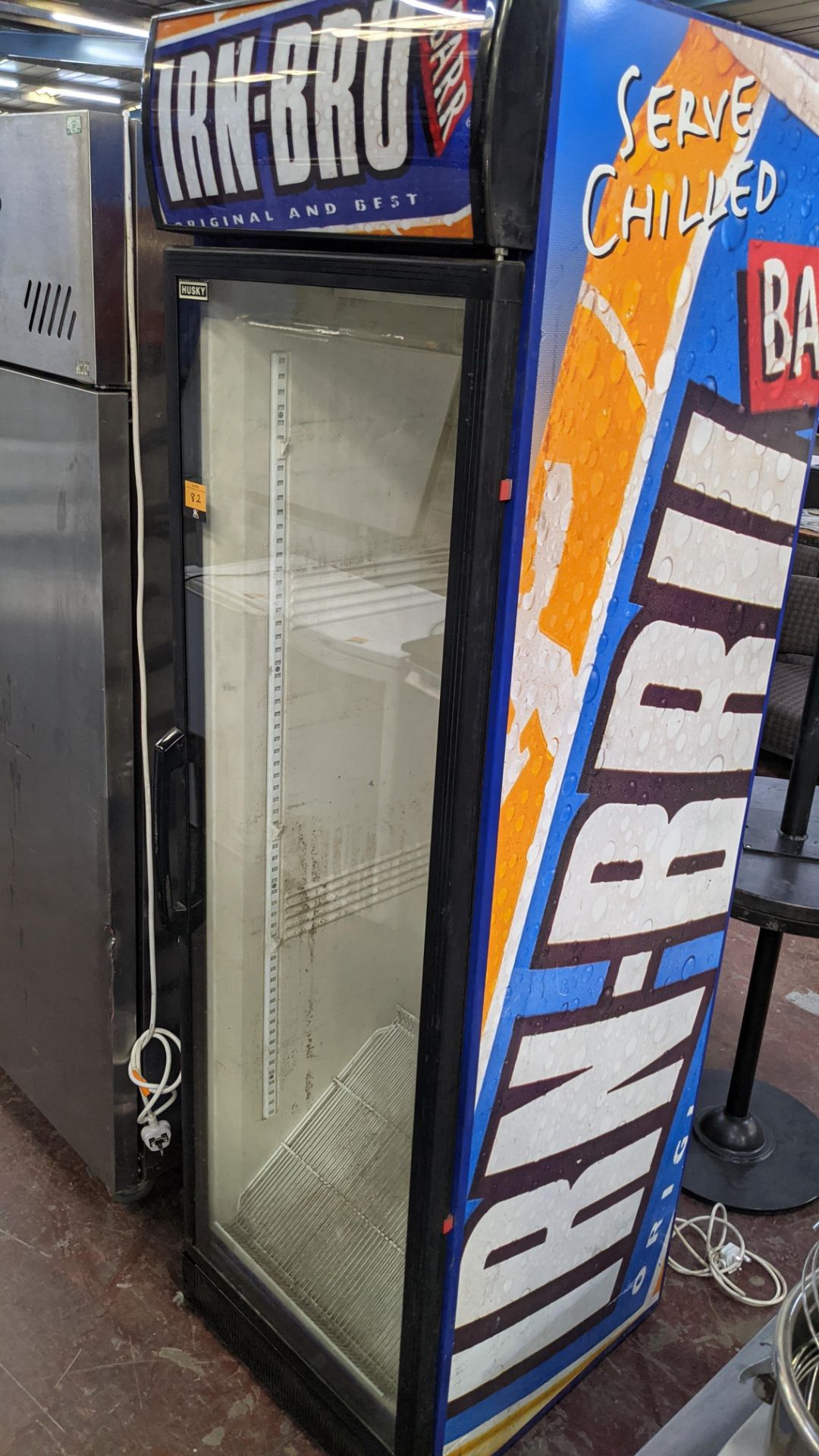 Irn Bru branded Husky tall clear door display fridge - Image 4 of 6