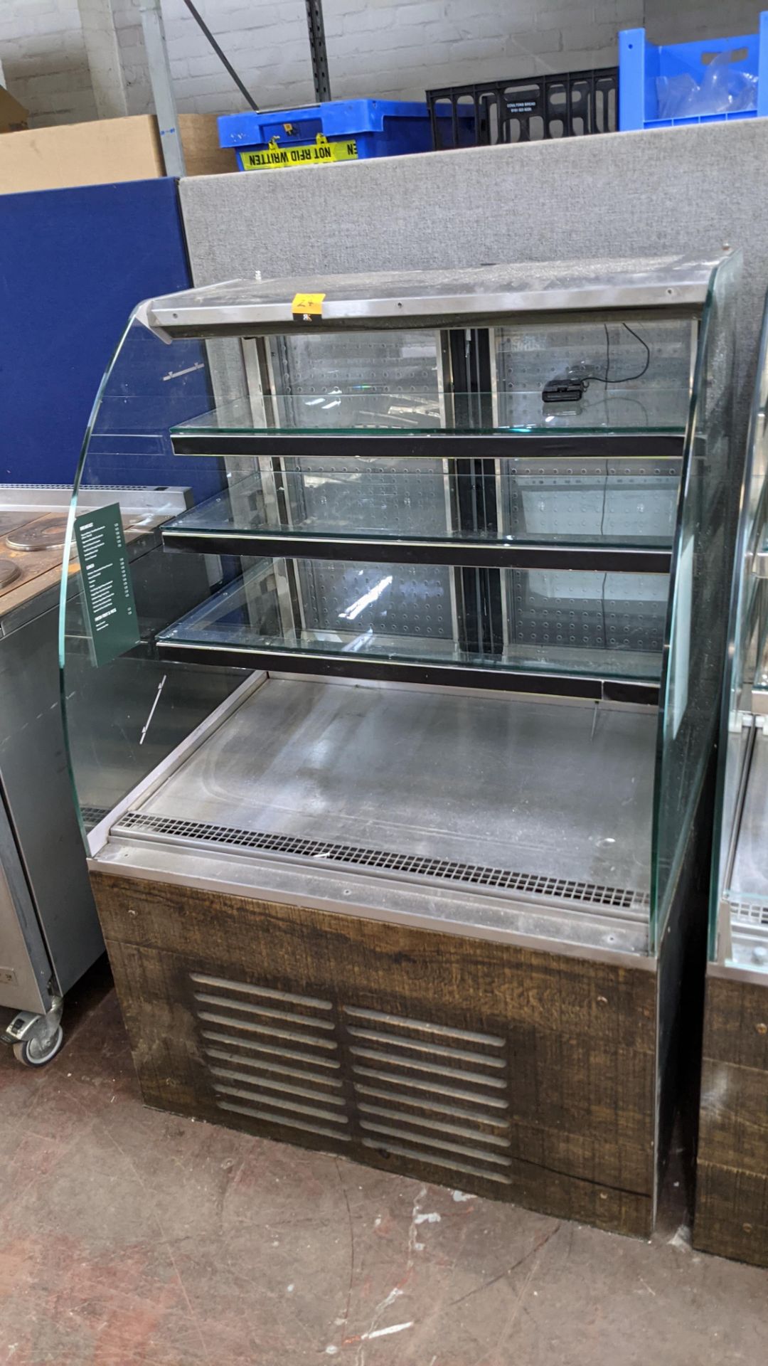 Stainless steel & glass open front refrigerated display unit - Image 5 of 11