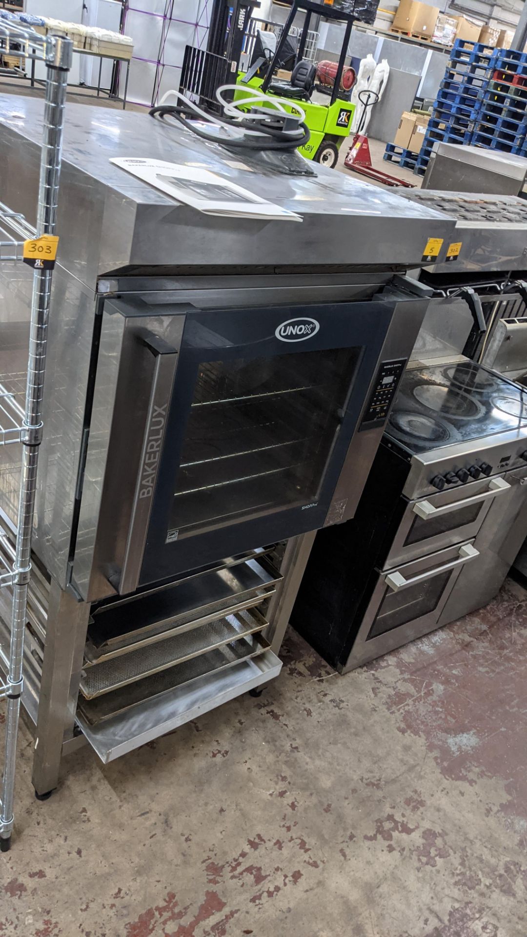 Unox 6-grid Bakerlux SHOP.Pro oven plus ventless hood & oven stand, model no. XEFT-06EU-ELLV, unders - Image 19 of 20