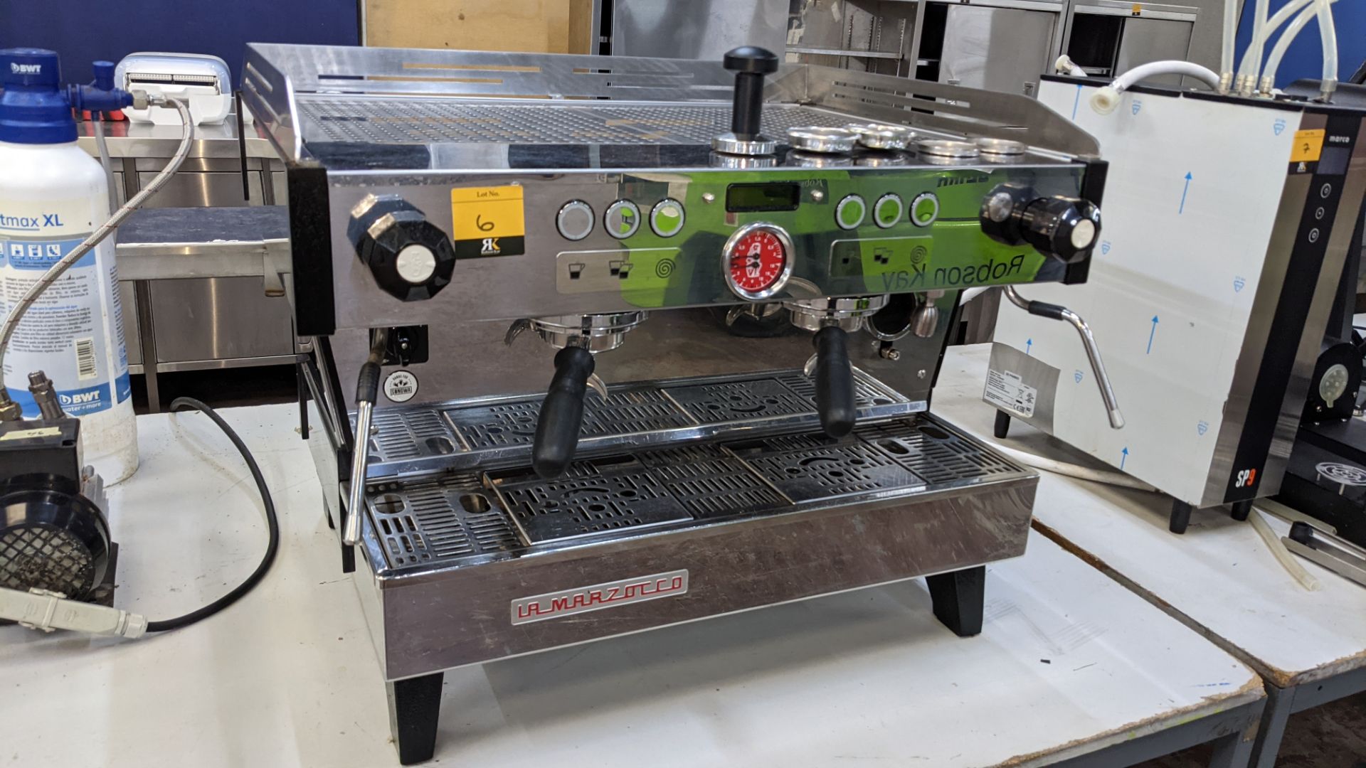 La Marzocco Linea PB 2 Group commercial coffee machine. A sticker on the machine suggests it was man - Image 4 of 28