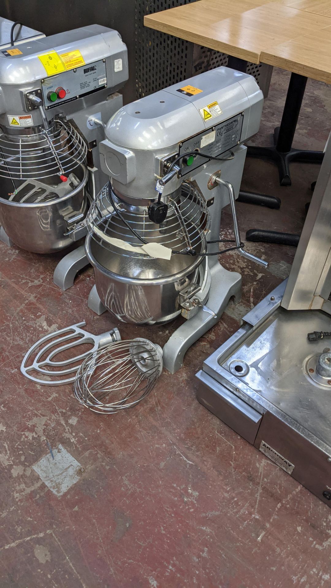 Pantheon model B200 heavy-duty commercial mixer including removable bowl, paddle & whisk - Image 5 of 8