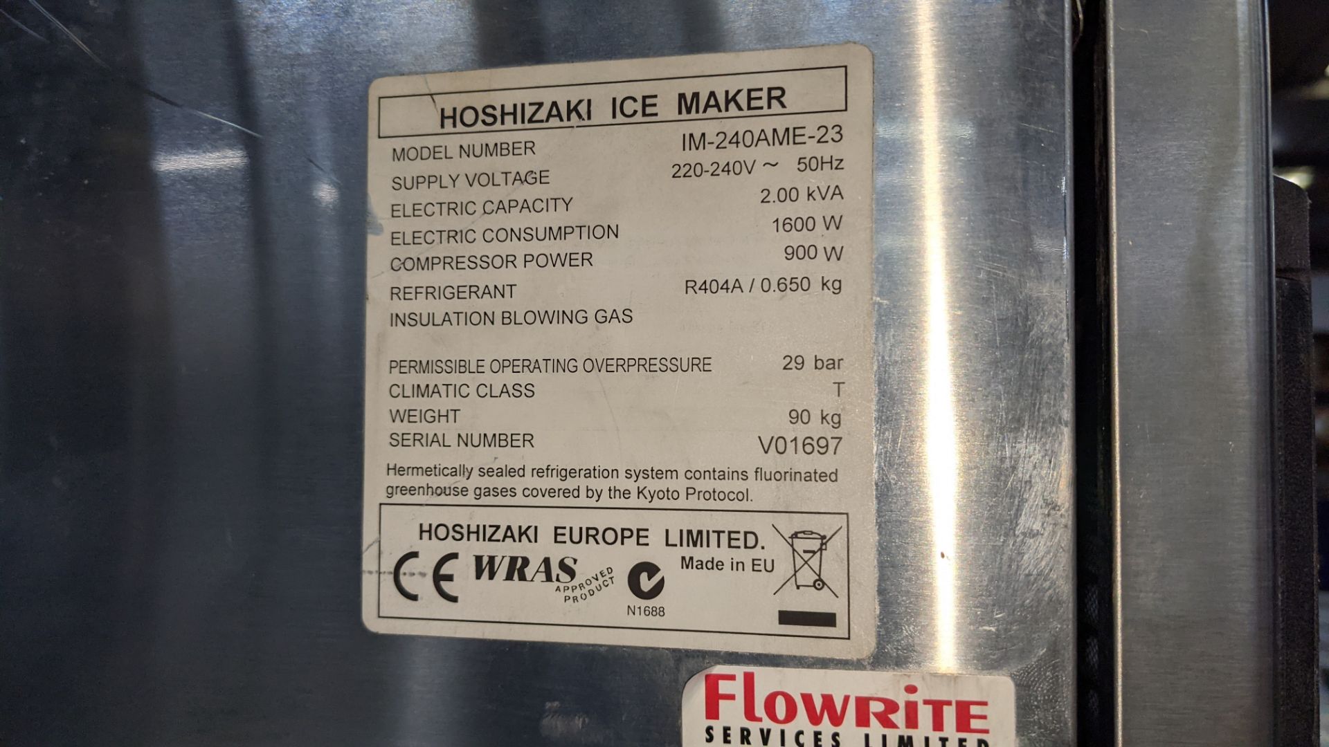 Hoshizaki large commercial ice maker model IM-240AME23 - Image 3 of 7