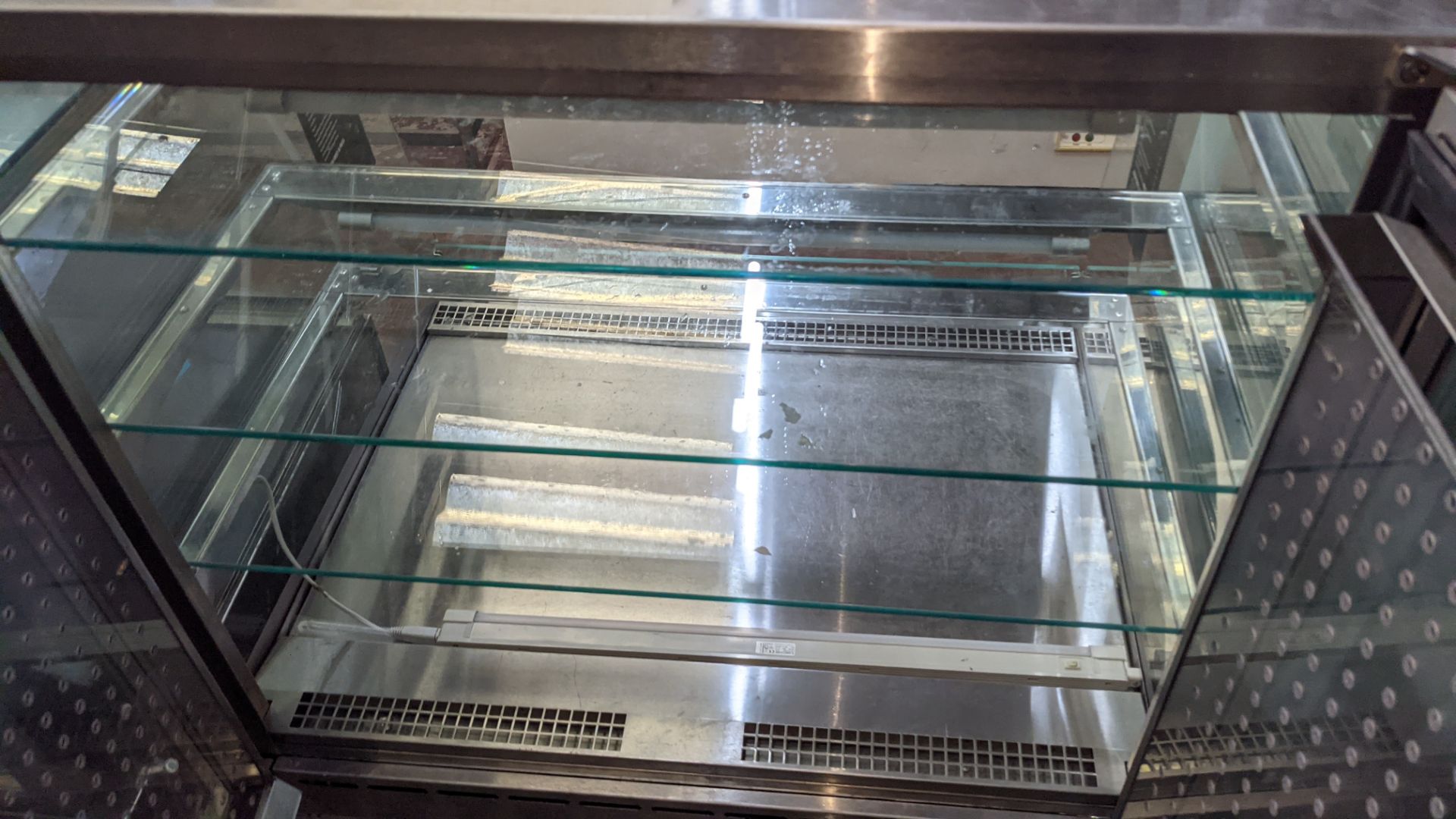 Stainless steel & glass open front refrigerated display unit - Image 10 of 12