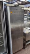 Gram stainless steel upright mobile freezer
