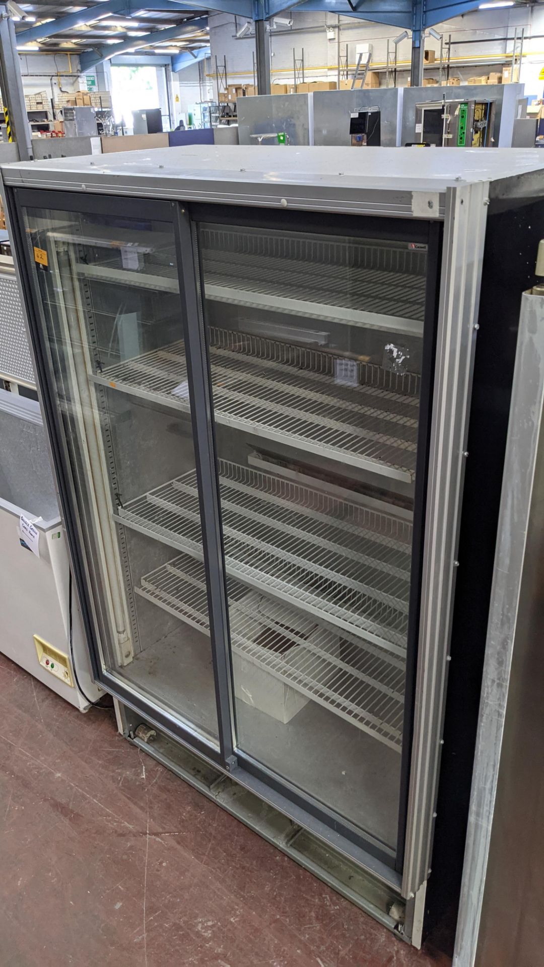 Caravell upright display fridge with twin clear sliding doors - Image 5 of 9