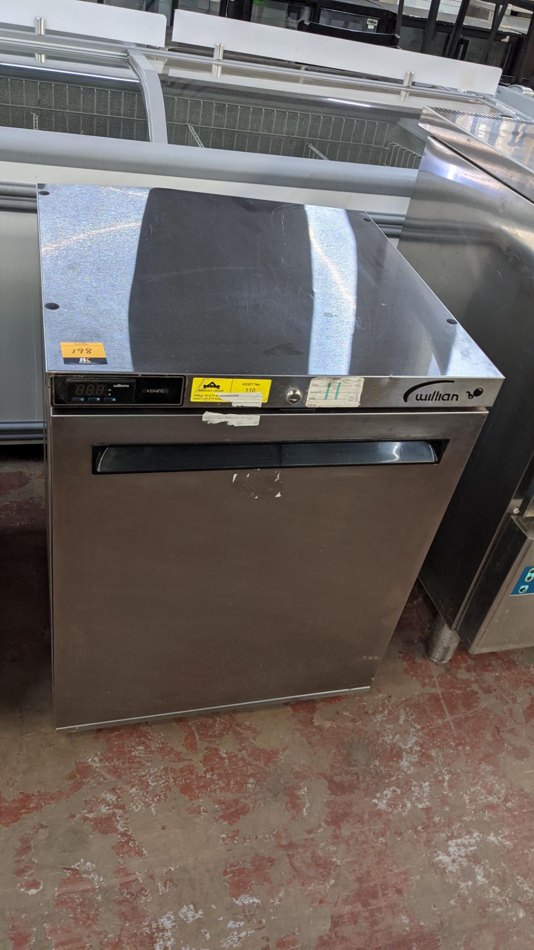 Williams stainless steel under counter fridge