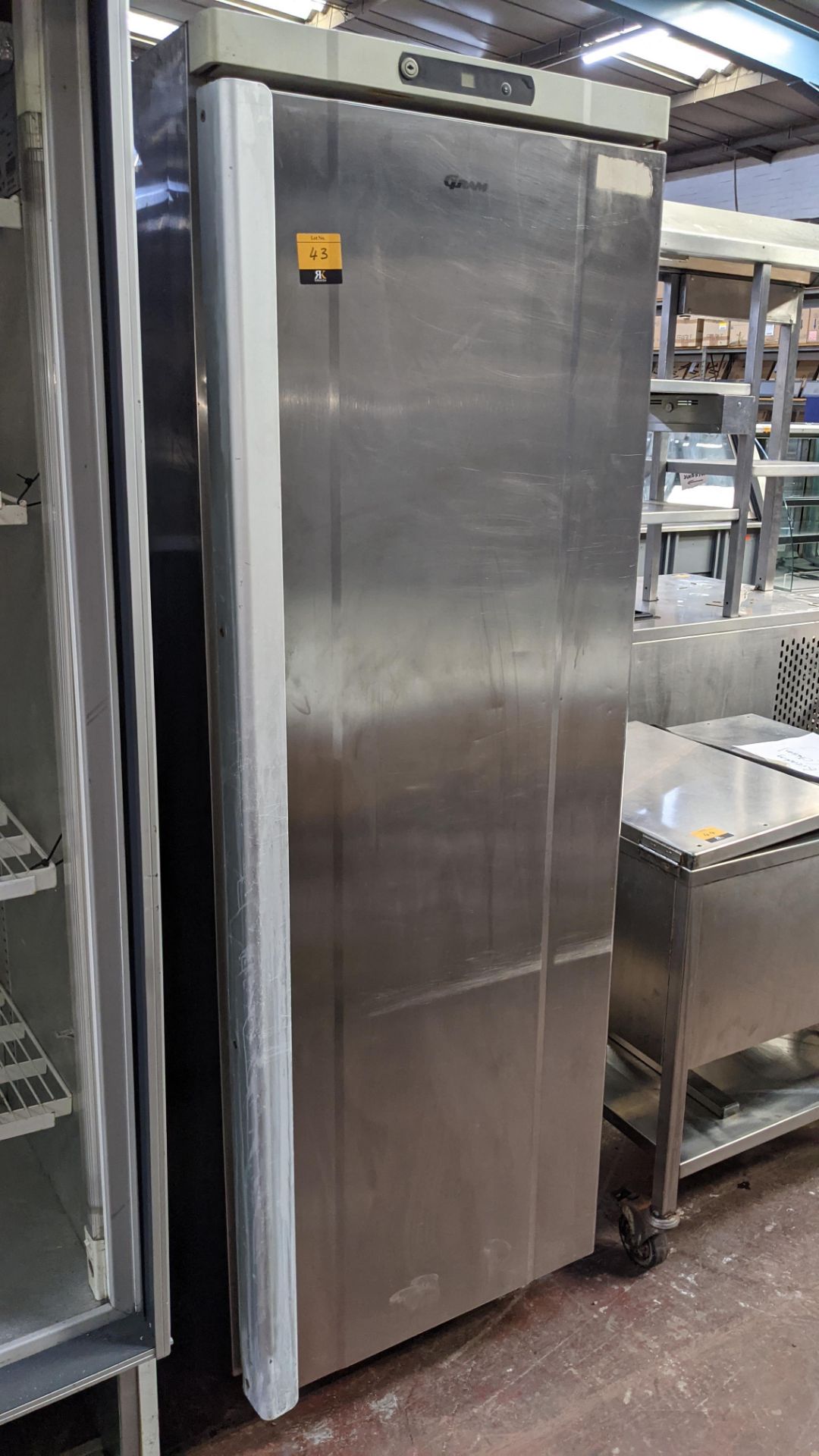 Gram stainless steel upright mobile freezer - Image 2 of 5