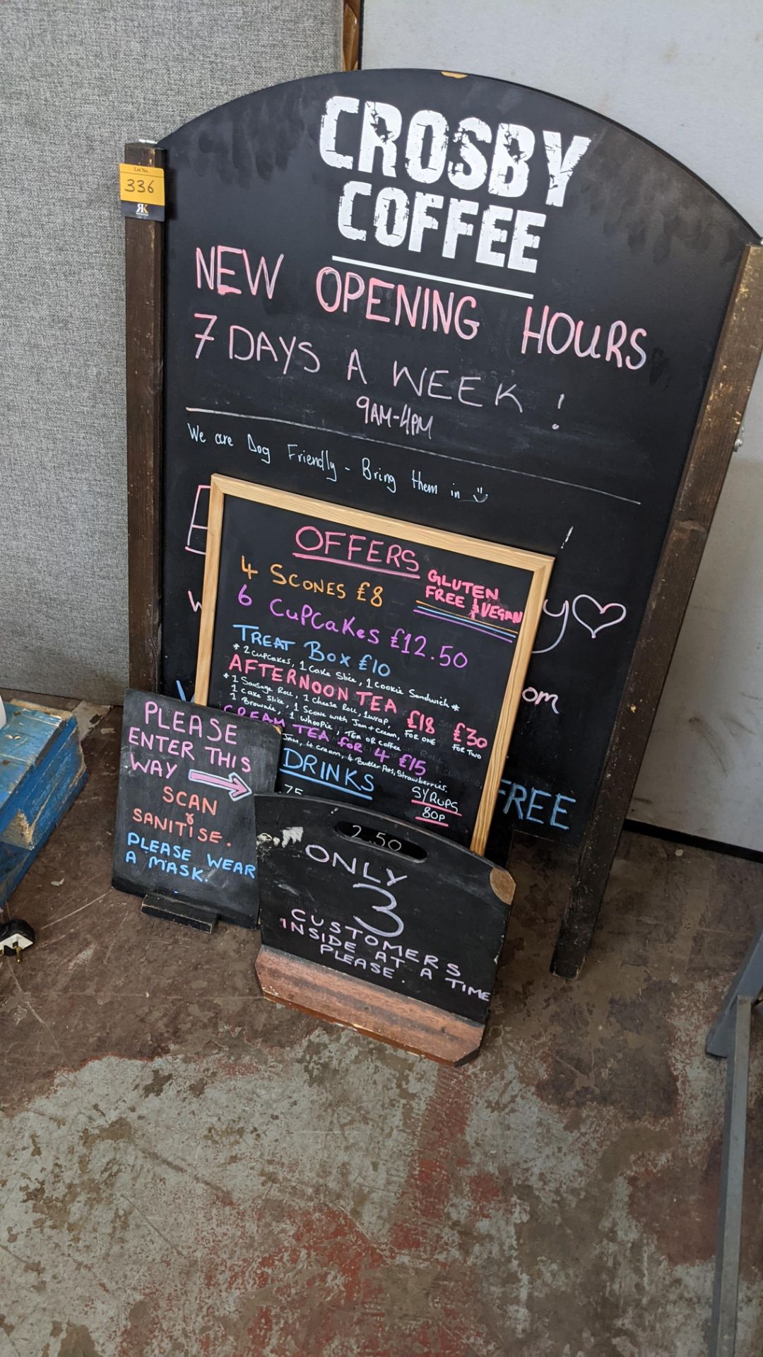 Quantity of assorted chalkboards - Image 2 of 4