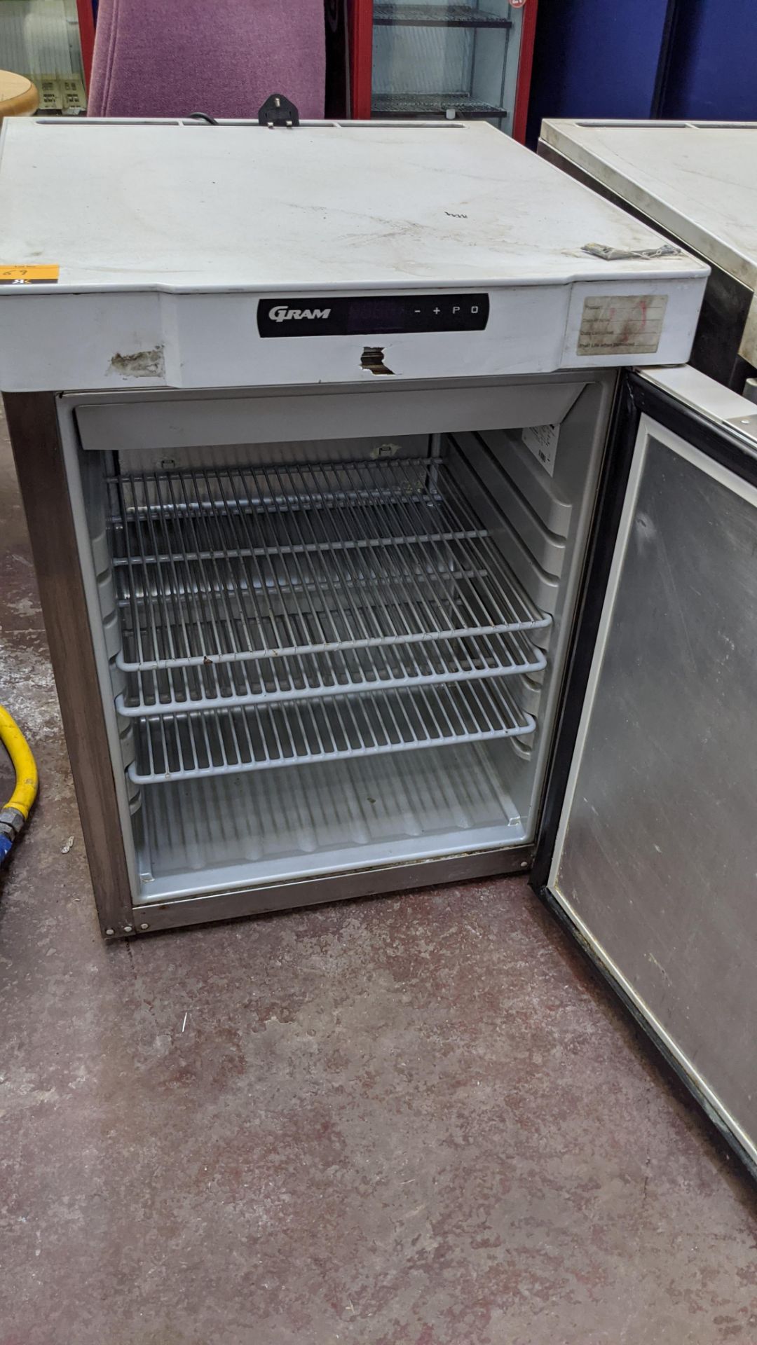 Gram K210 silver under counter fridge - Image 4 of 5