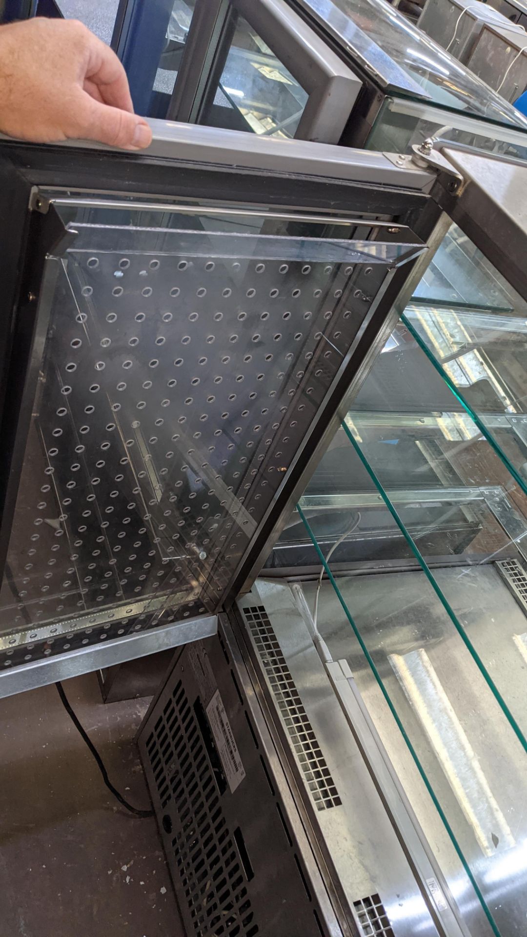 Stainless steel & glass open front refrigerated display unit - Image 11 of 12