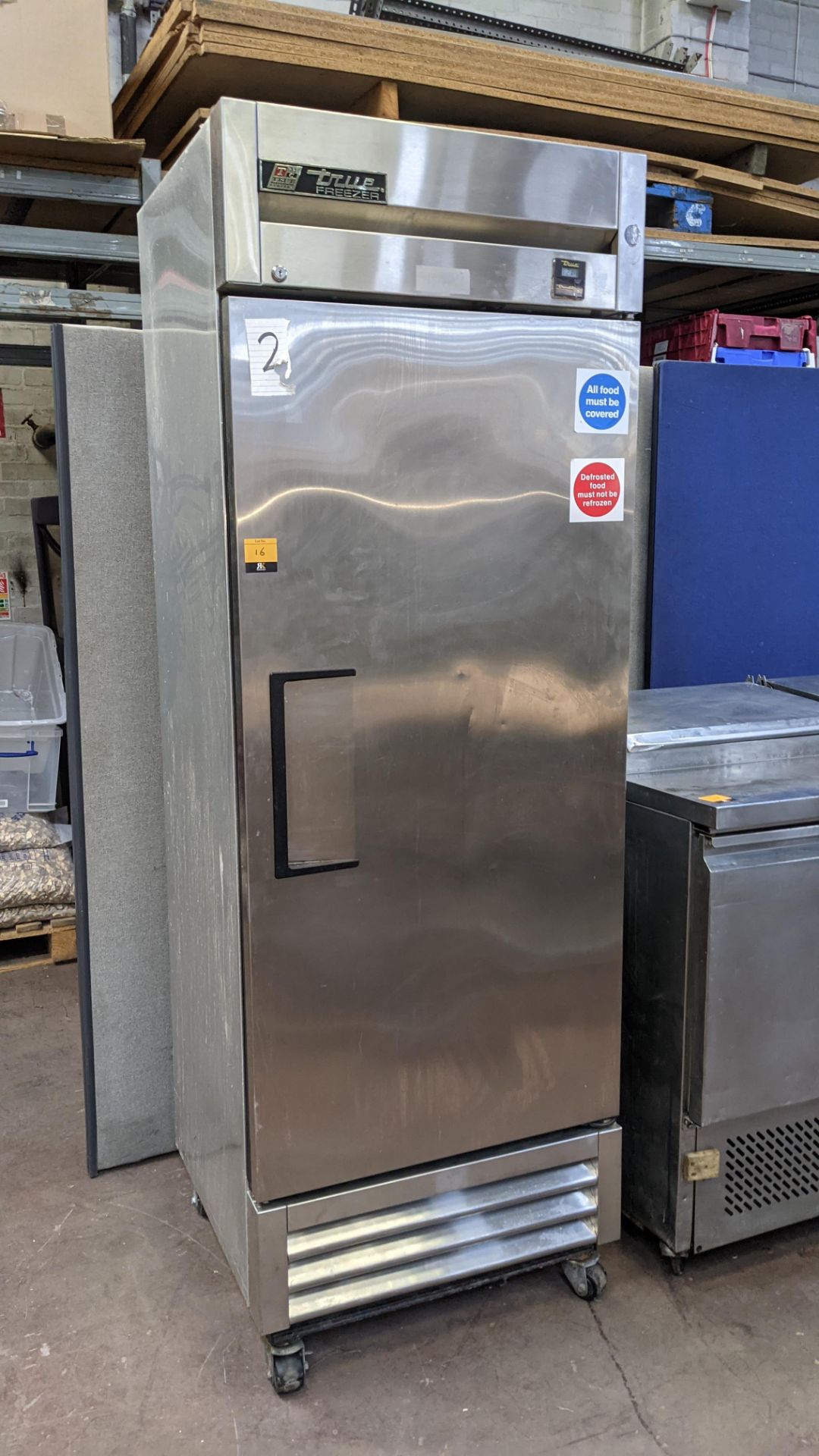 True Refrigeration stainless steel mobile single door freezer - Image 3 of 6