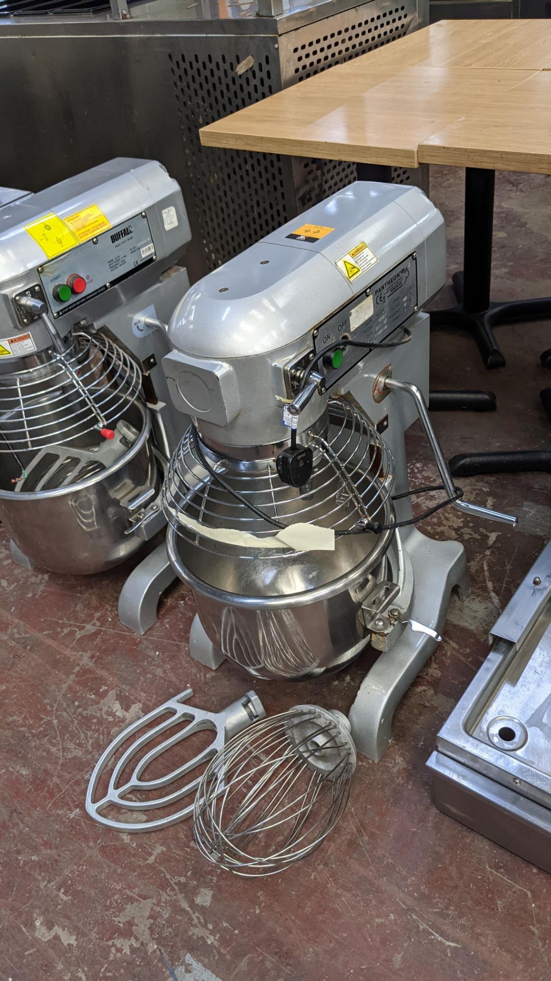 Pantheon model B200 heavy-duty commercial mixer including removable bowl, paddle & whisk