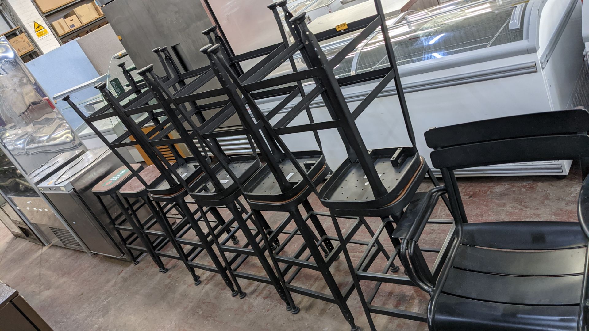 10 off metal barstools