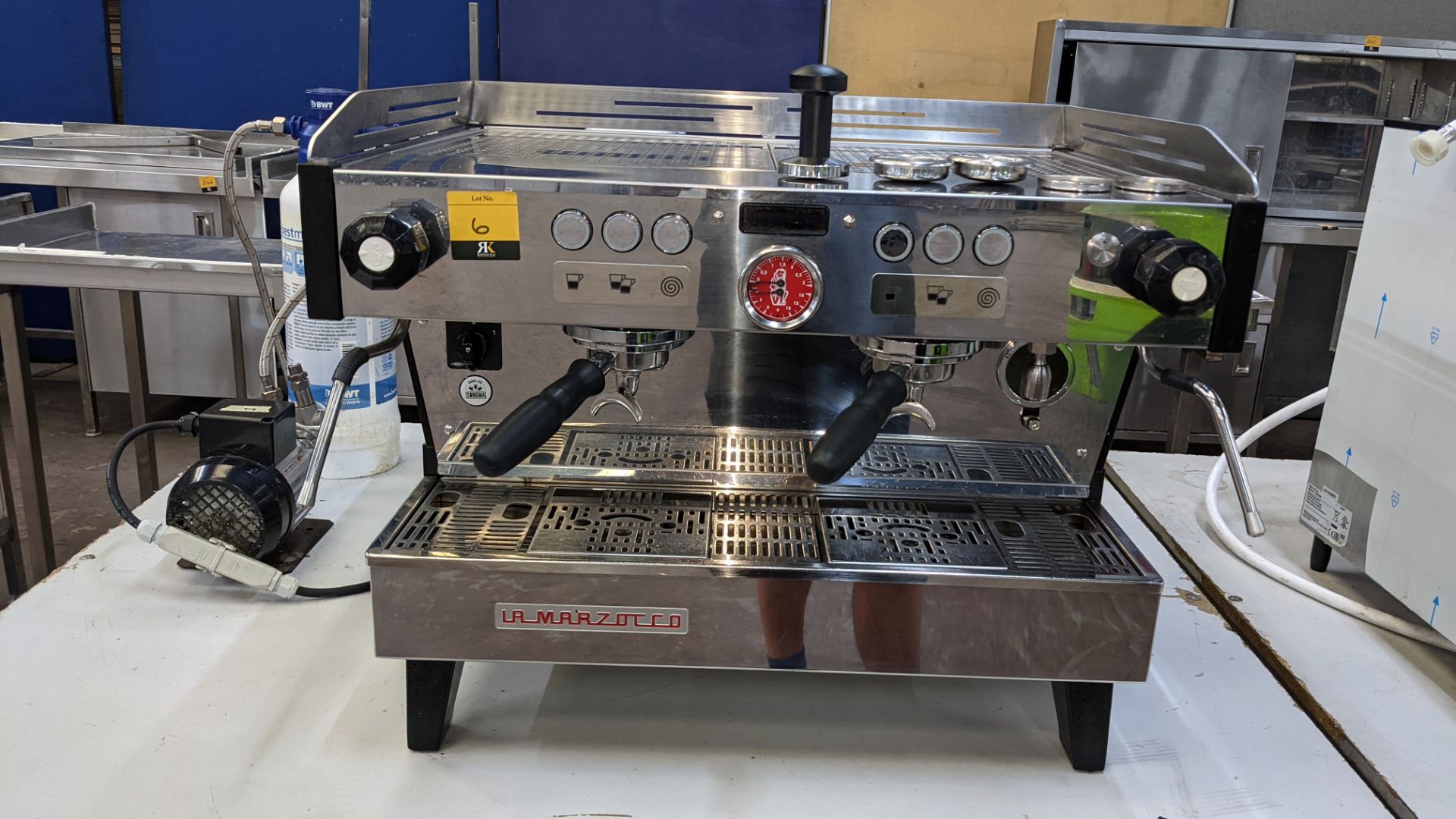 La Marzocco Linea PB 2 Group commercial coffee machine. A sticker on the machine suggests it was man - Image 3 of 28